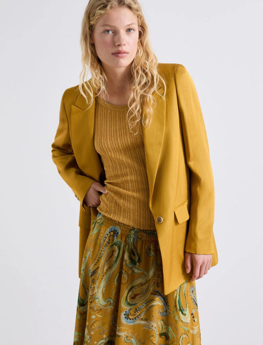 MARELLA Blazer in gabardina di misto lino