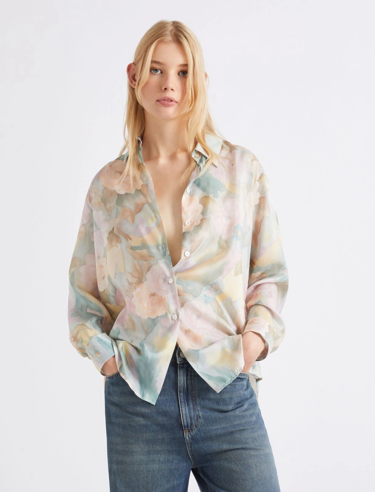 MARELLA Camicia in seta habotai