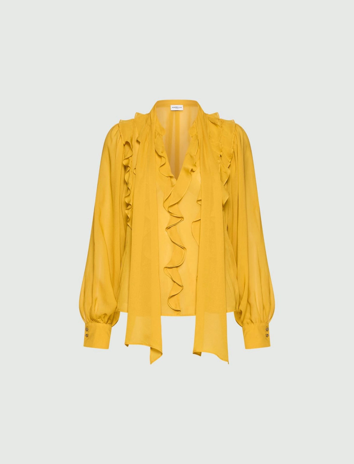 MARELLA Camicia in georgette con rouche