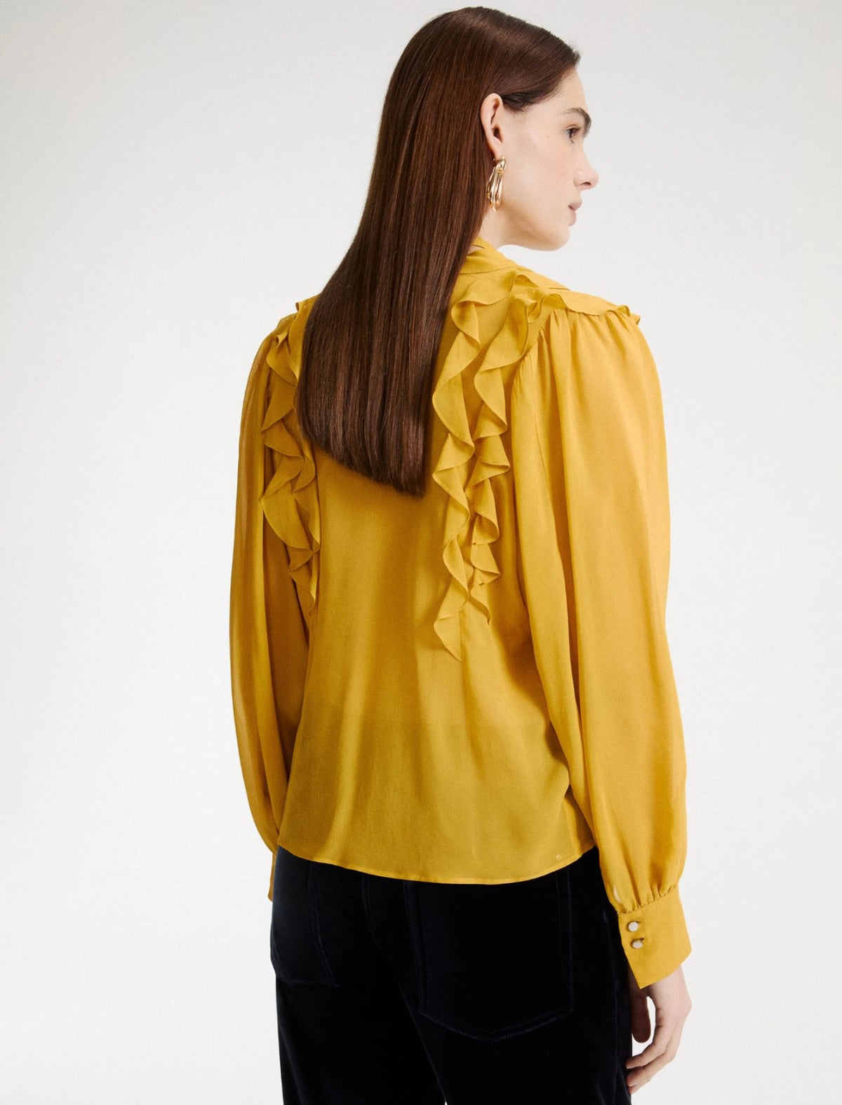 MARELLA Camicia in georgette con rouche