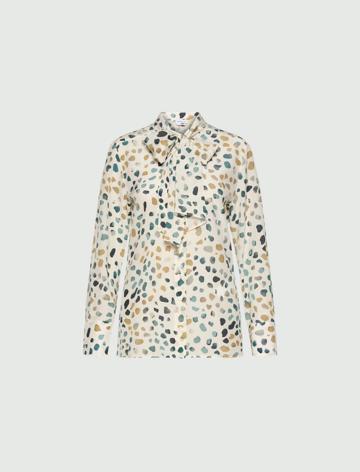 MARELLA Camicia in pura seta con sciarpina