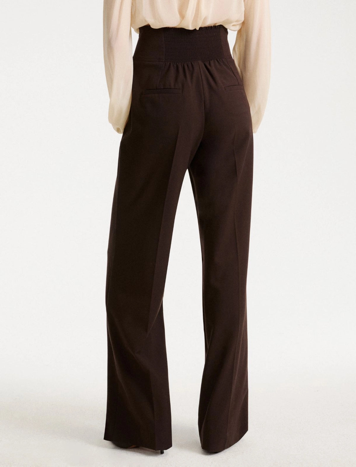 MARELLA Pantalone a vita alta con cinturini