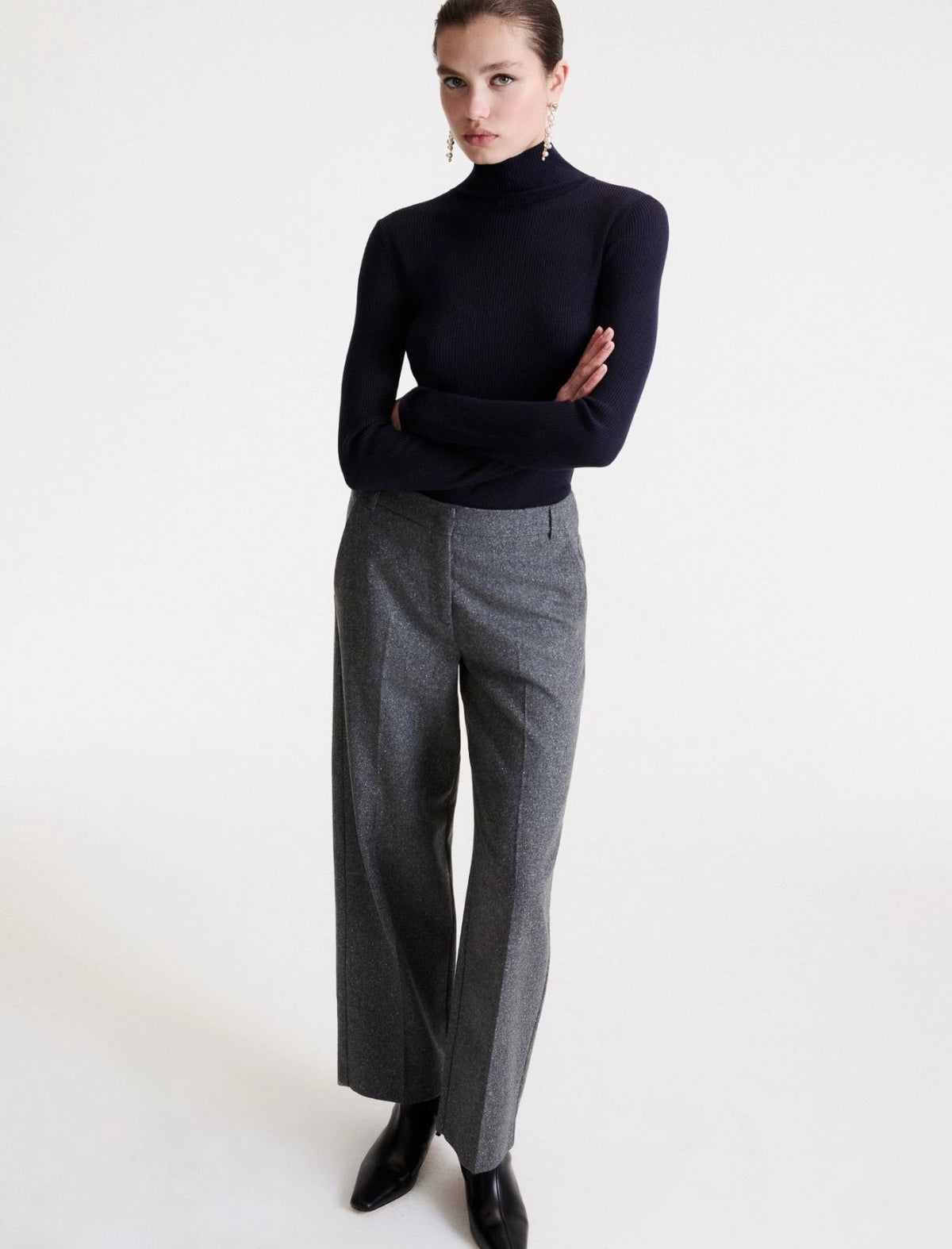 MARELLA Pantalone in tweed di lana e seta