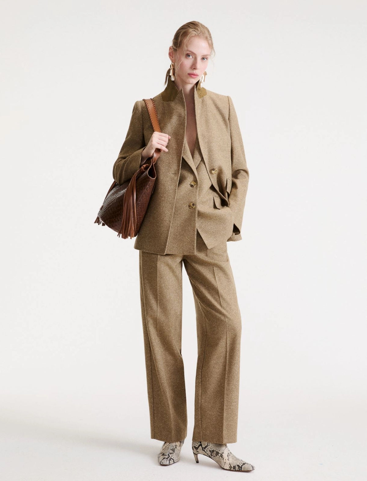 MARELLA Pantalone in tweed di lana e seta
