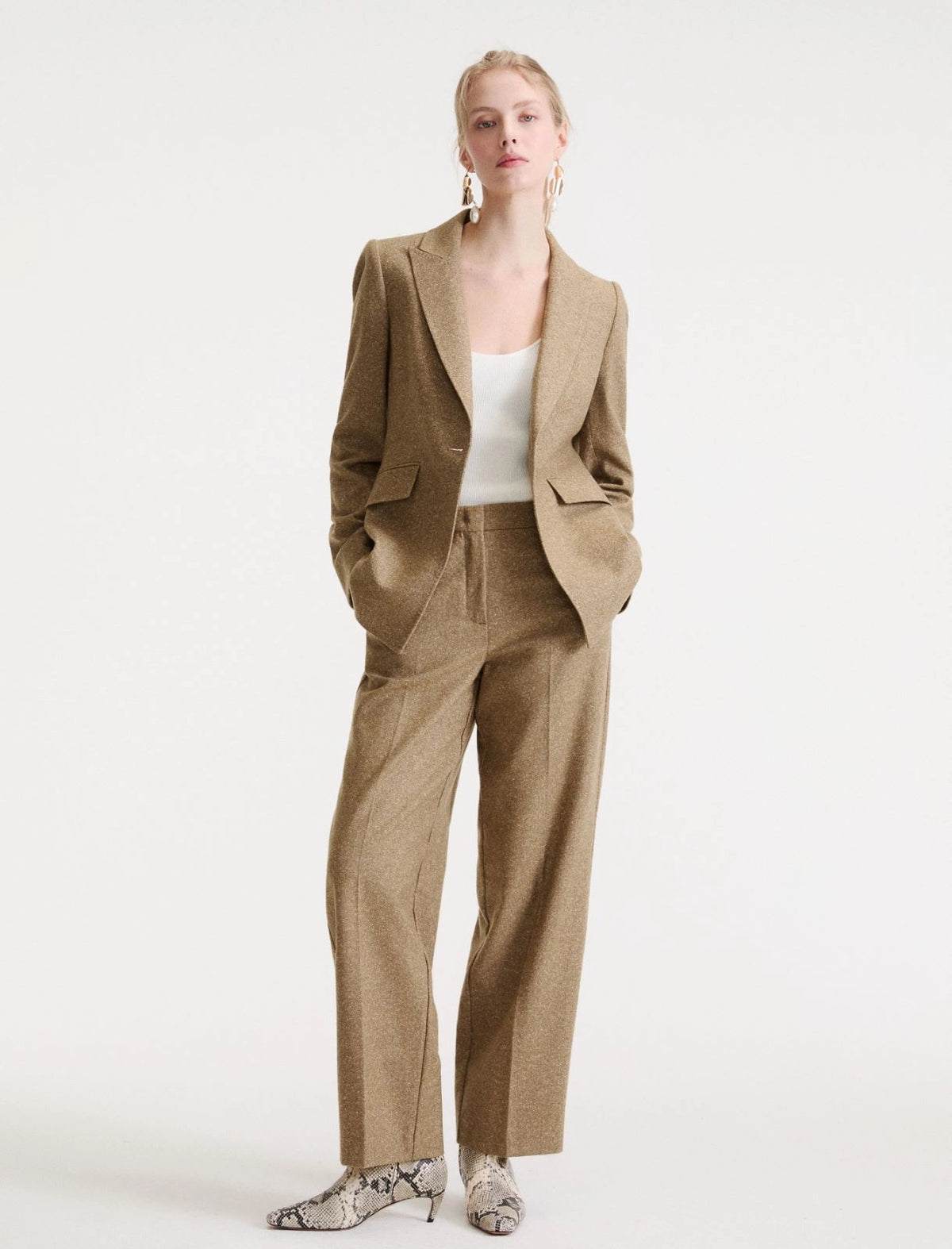 MARELLA Pantalone in tweed di lana e seta