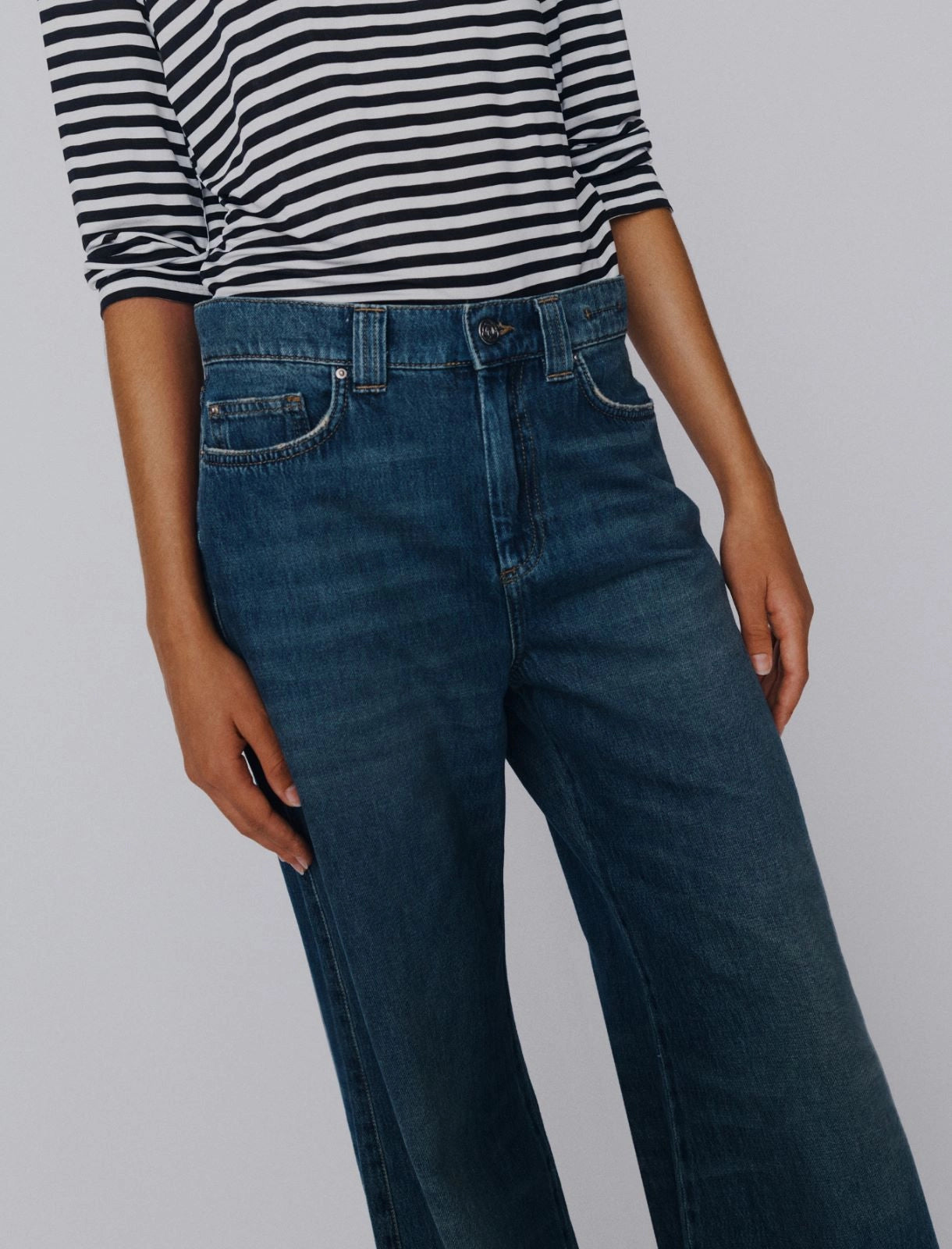 MARELLA Jeans wide leg a vita alta