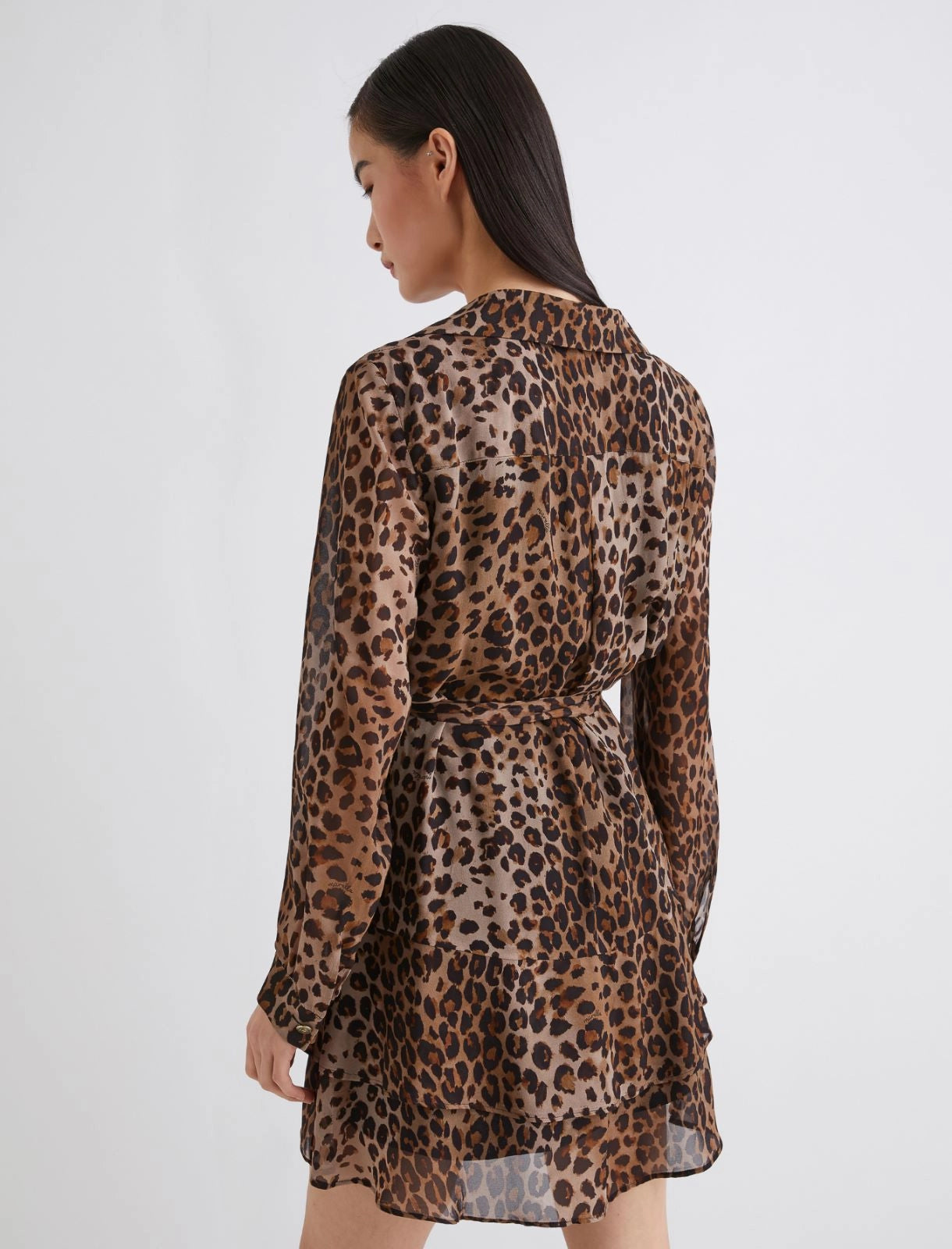 MARELLE abito in georgette con balze