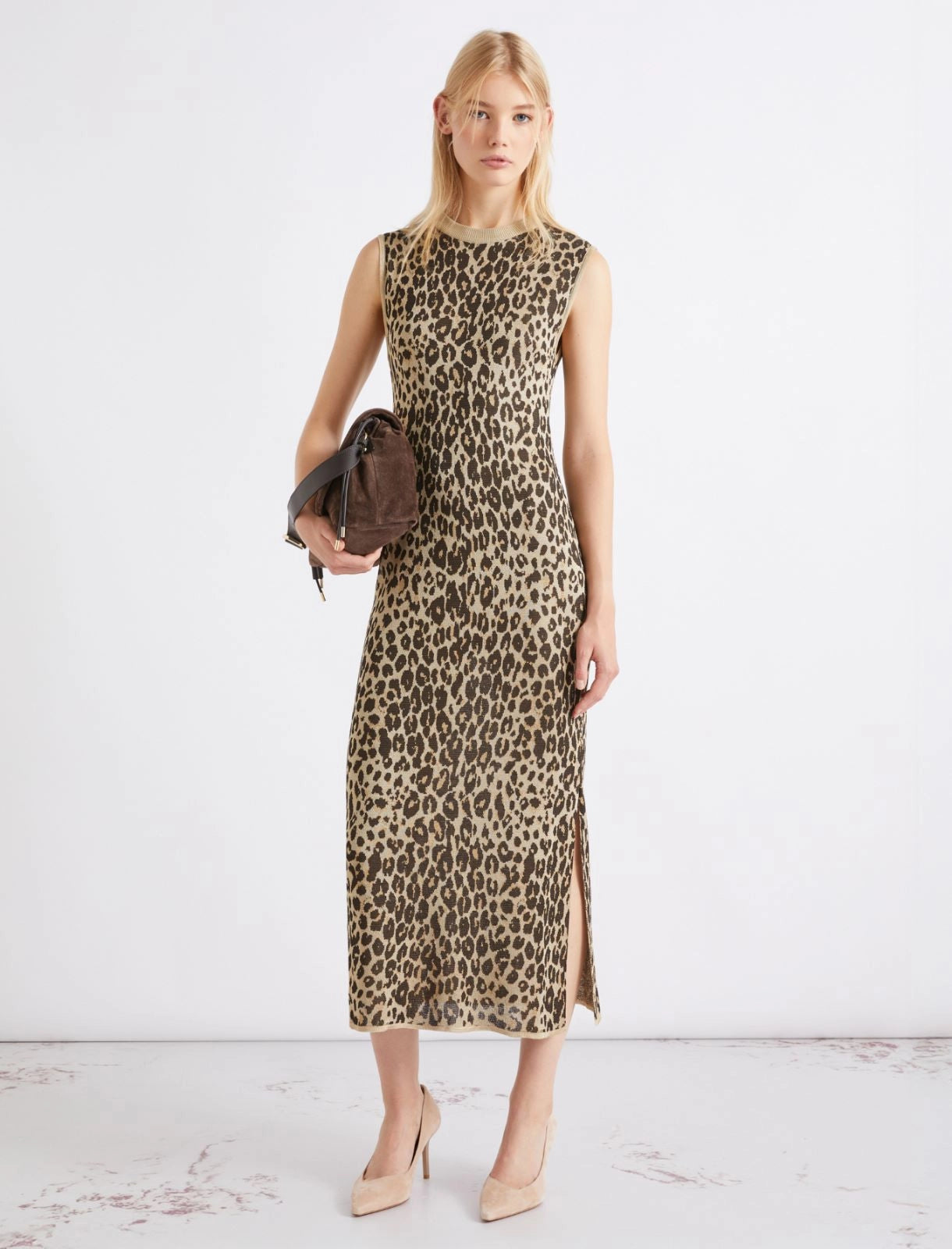 MARELLA Abito midi in maglia jacquard