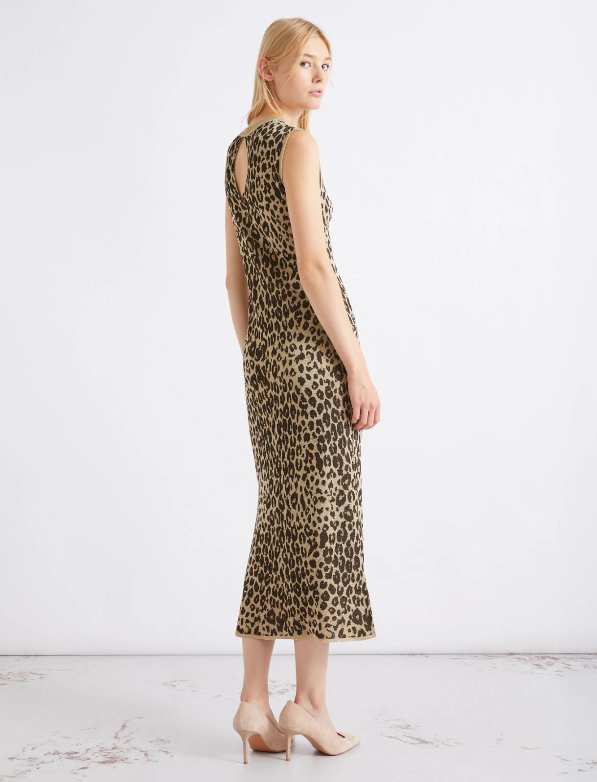 MARELLA Abito midi in maglia jacquard