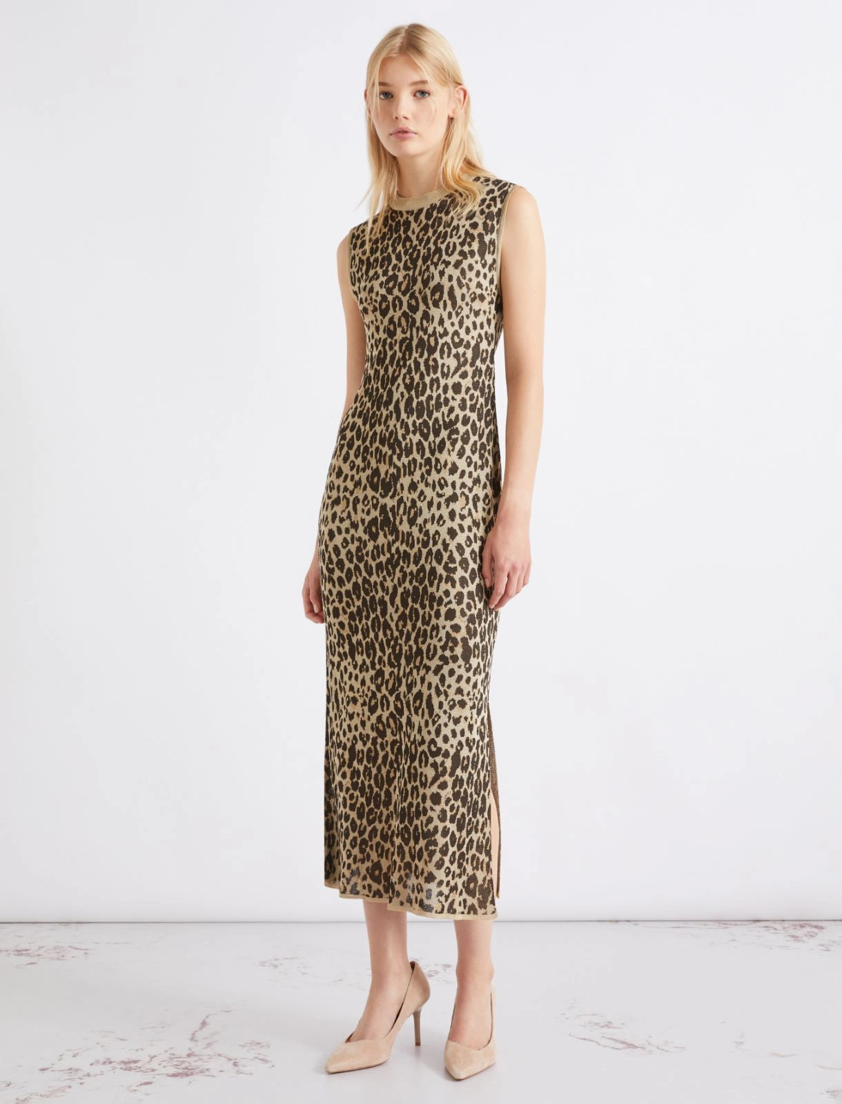 MARELLA Abito midi in maglia jacquard