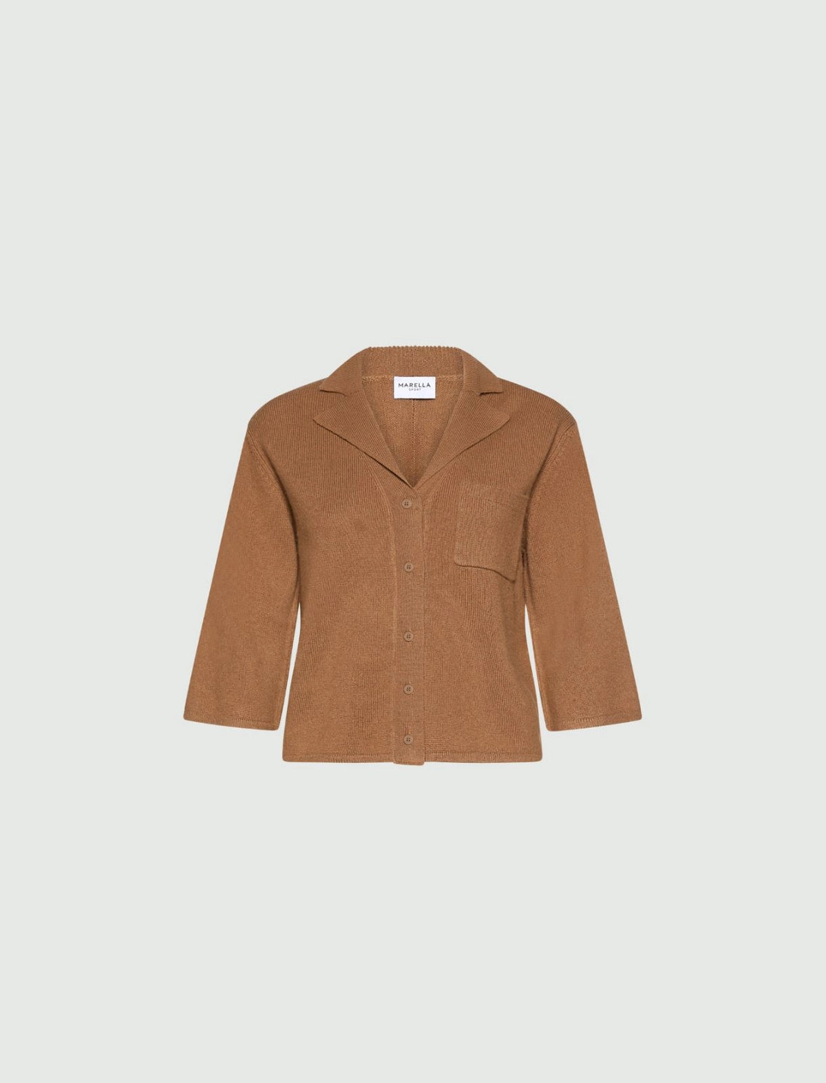 MARELLA Giacca camicia boxy in cashmere e lana