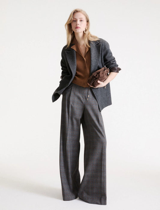 MARELLA Giacca camicia boxy in cashmere e lana