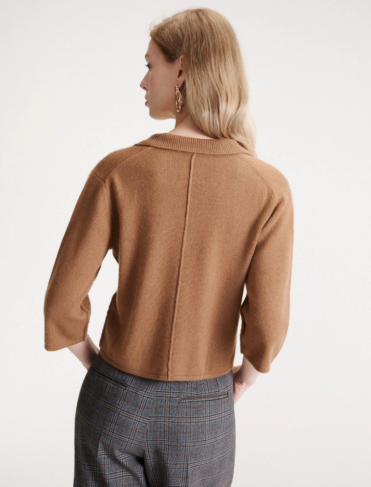MARELLA Giacca camicia boxy in cashmere e lana