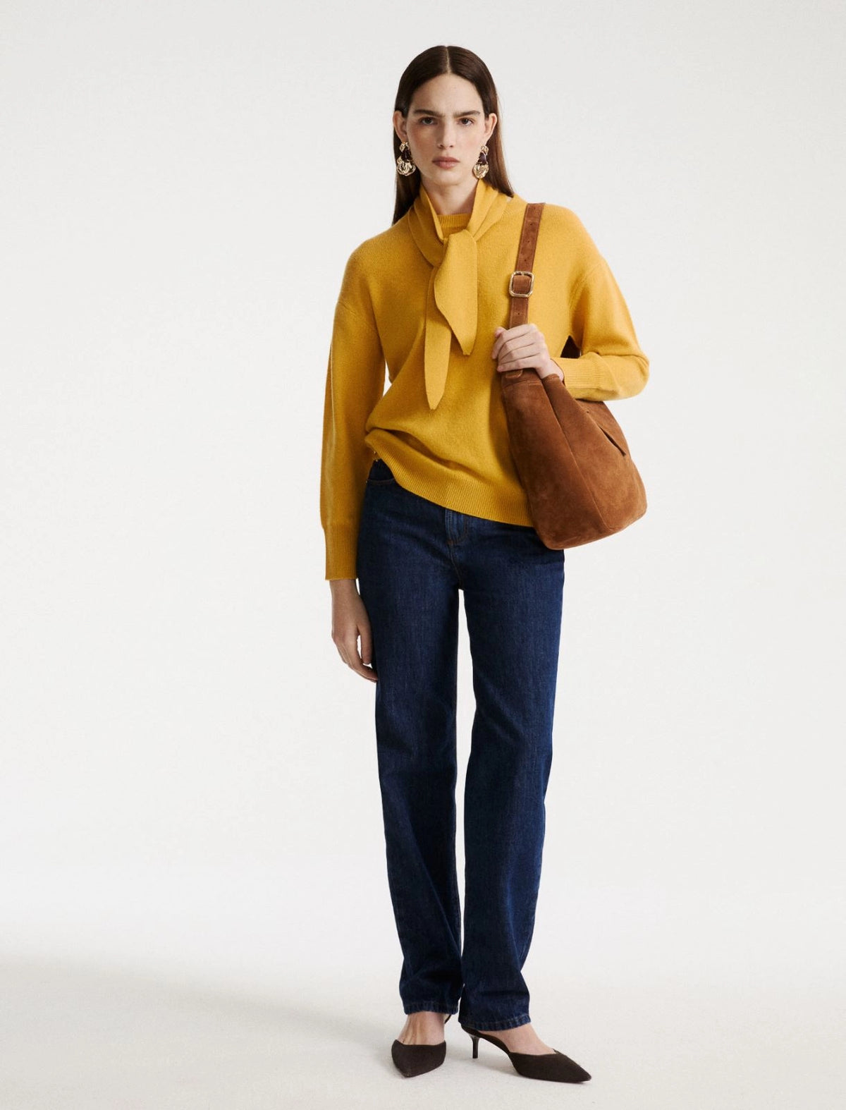 MARELLA Maglia girocollo in cashmere e lana