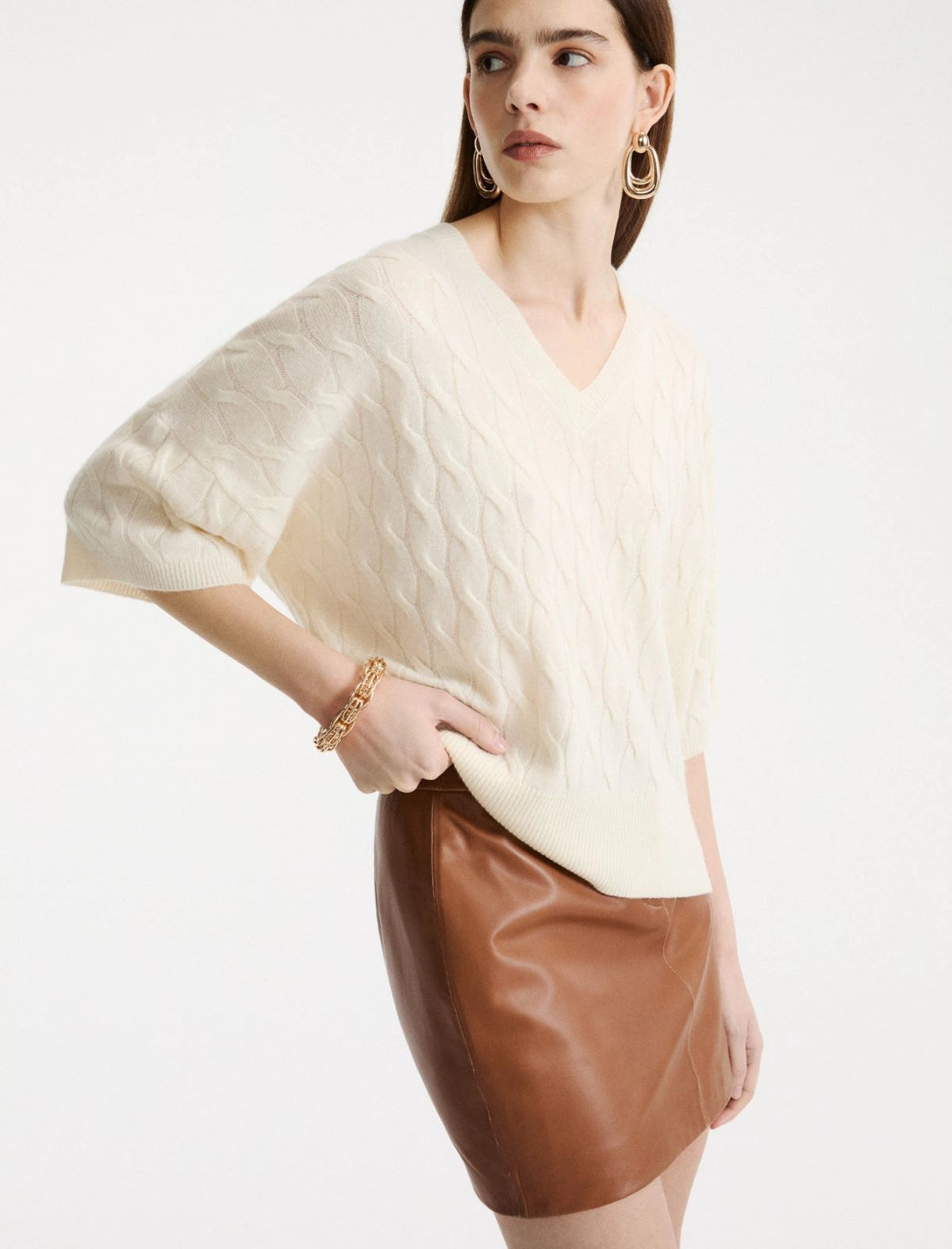MARELLA Maglia oversize in cashmere e lana
