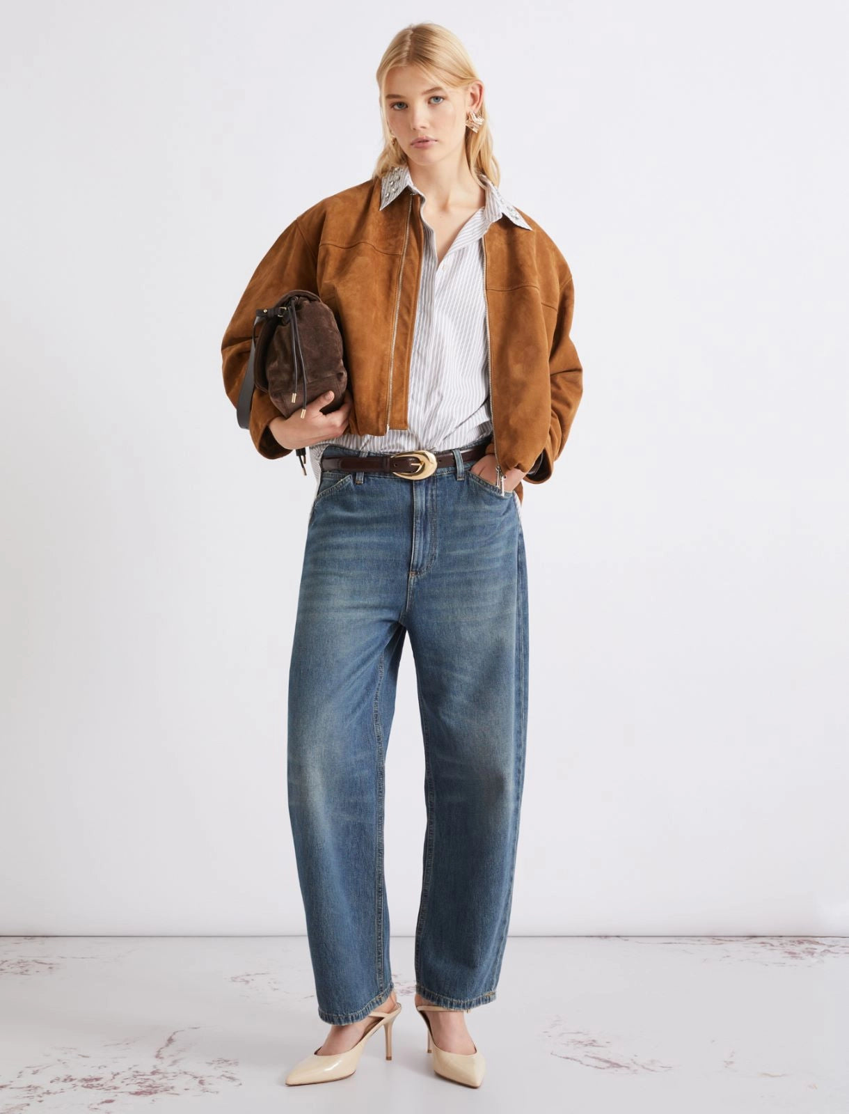 MARELLA Blouson in camoscio