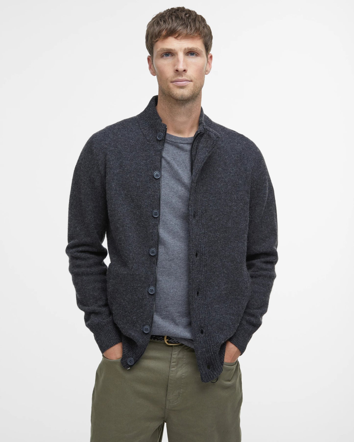 Barbour Maglione con zip Patch