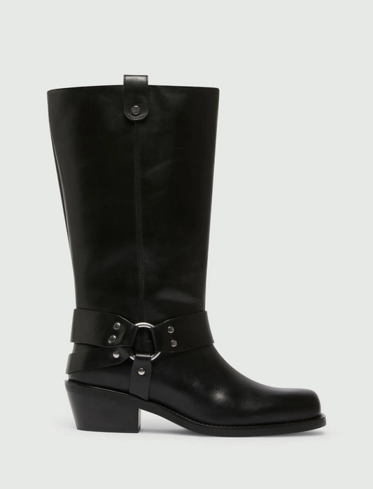 MARELLA Stivale in pelle con staffa