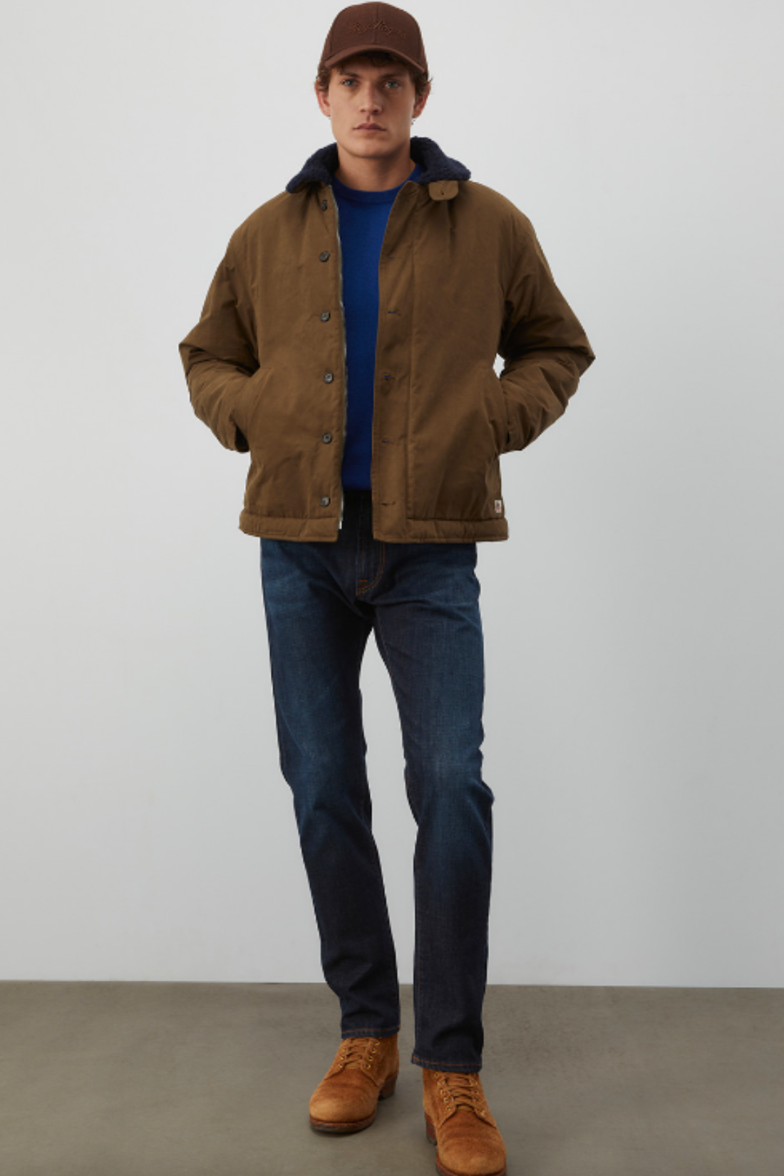 Roy Roger's Deck jacket in cotone e nylon