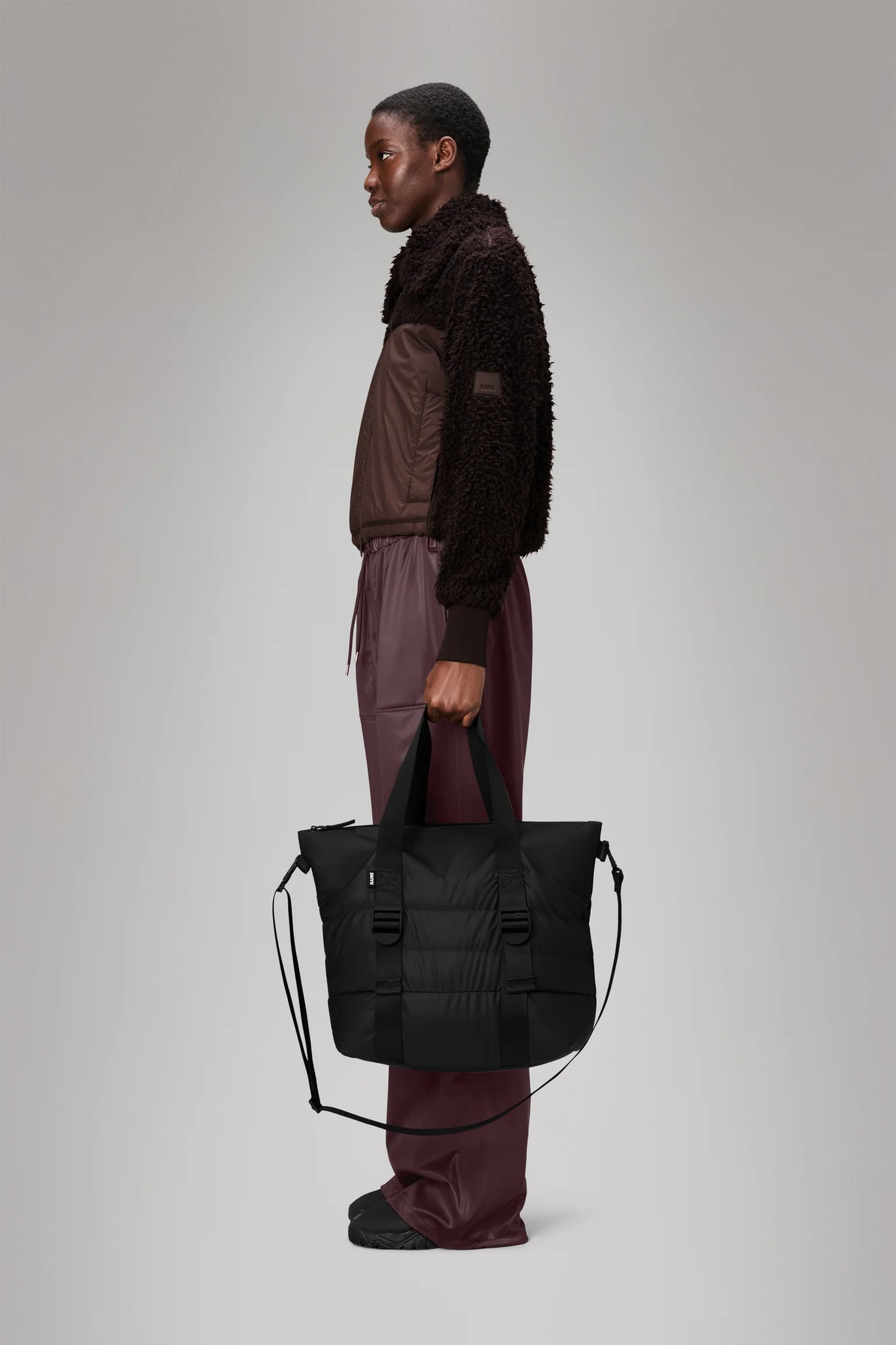 RAINS Puffer Mix Tote Bag Mini