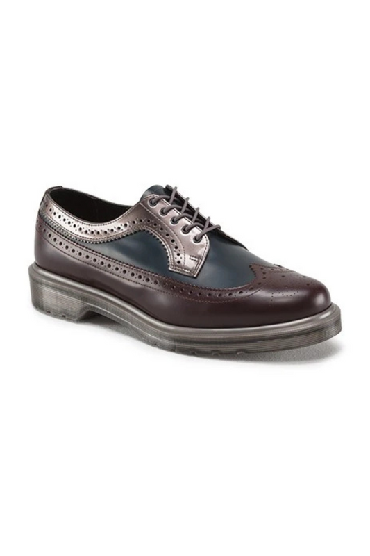 Dr Martens 3989 OXBLOOD NAVY PEWTER 15724641 SMOOTH SPECTRA PATENT