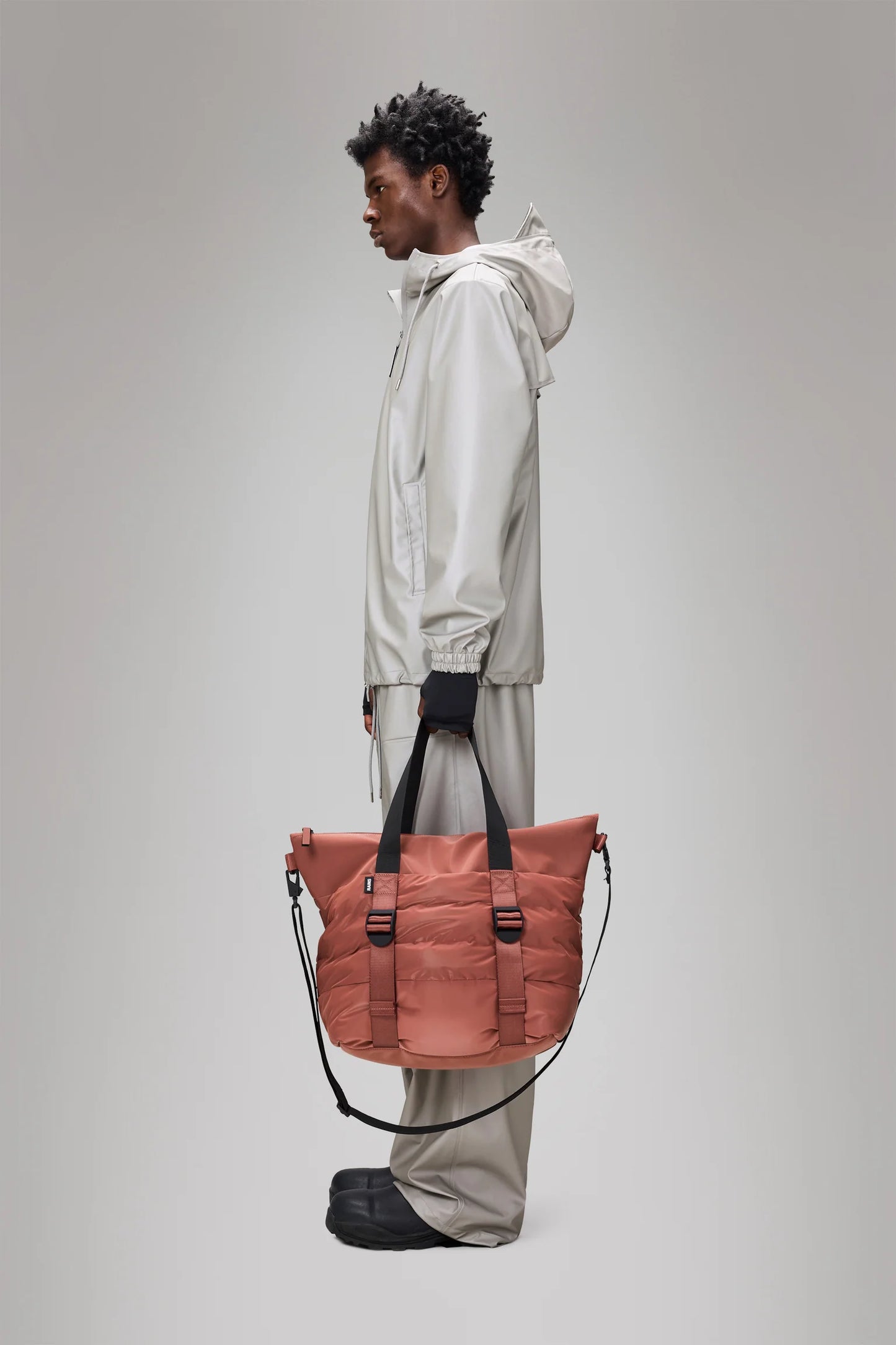 RAINS Puffer Mix Tote Bag Mini