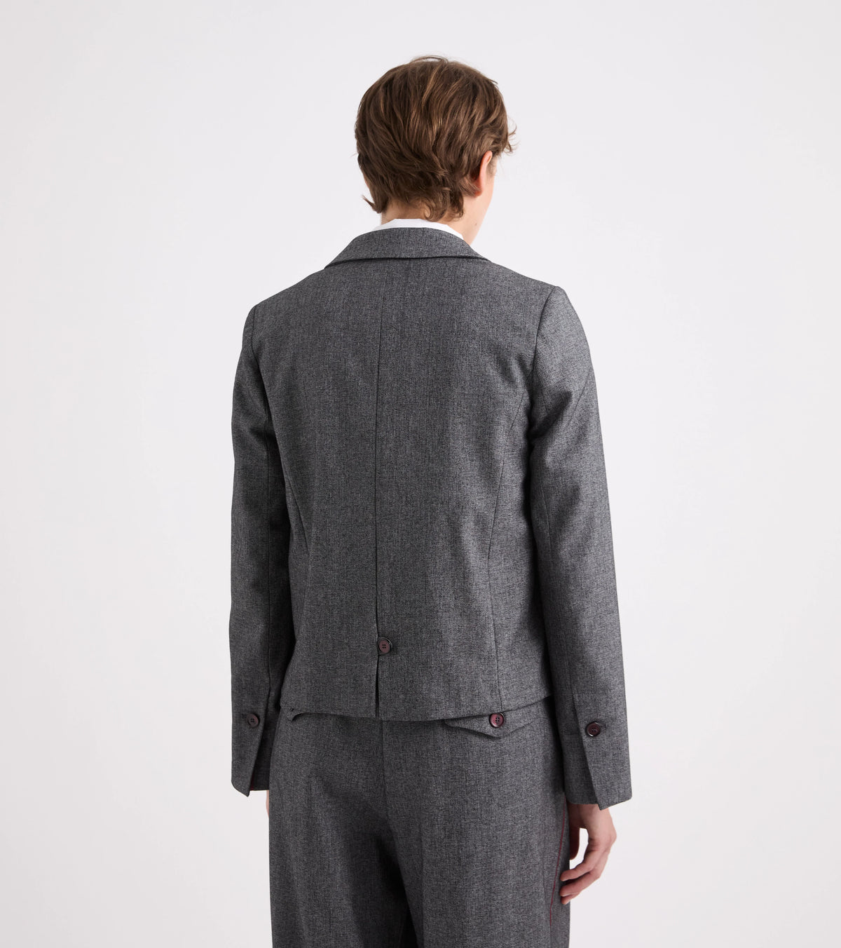 Alessia Santi - Blazer in viscosa con revers classico grigia