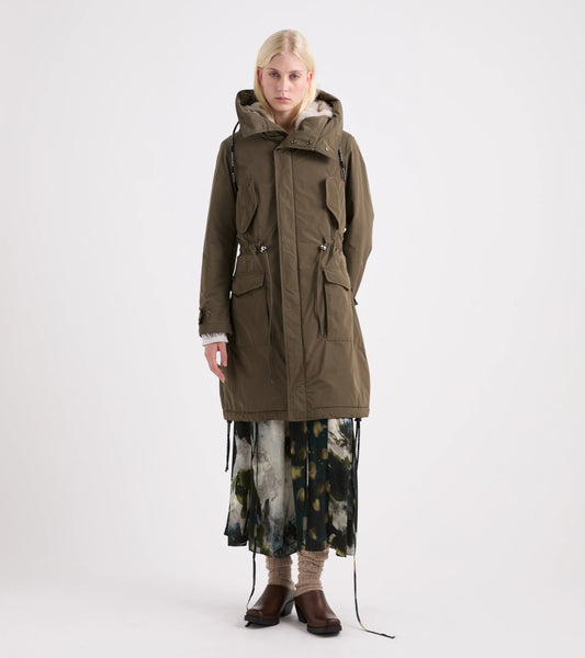 Alessia Santi - Parka in tessuto tecnico imbottito check
