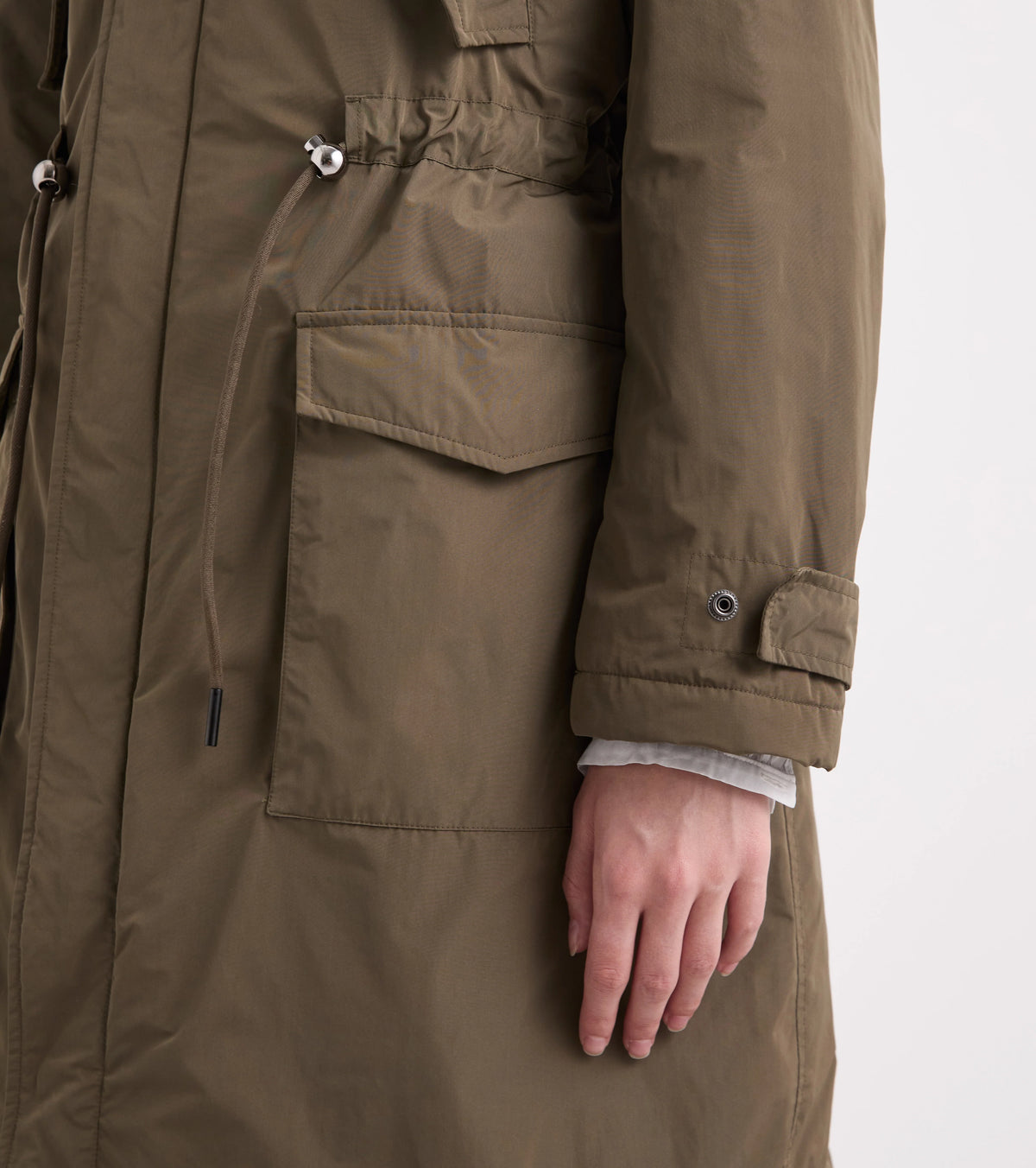 Alessia Santi - Parka in tessuto tecnico imbottito check