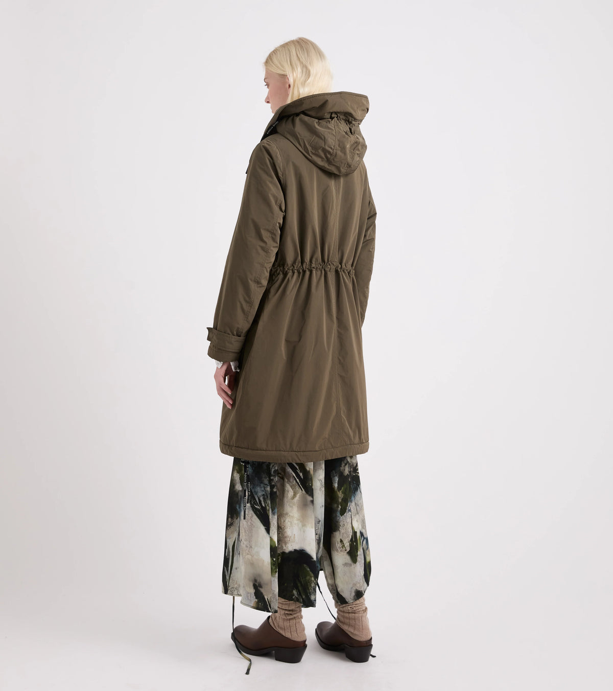 Alessia Santi - Parka in tessuto tecnico imbottito check