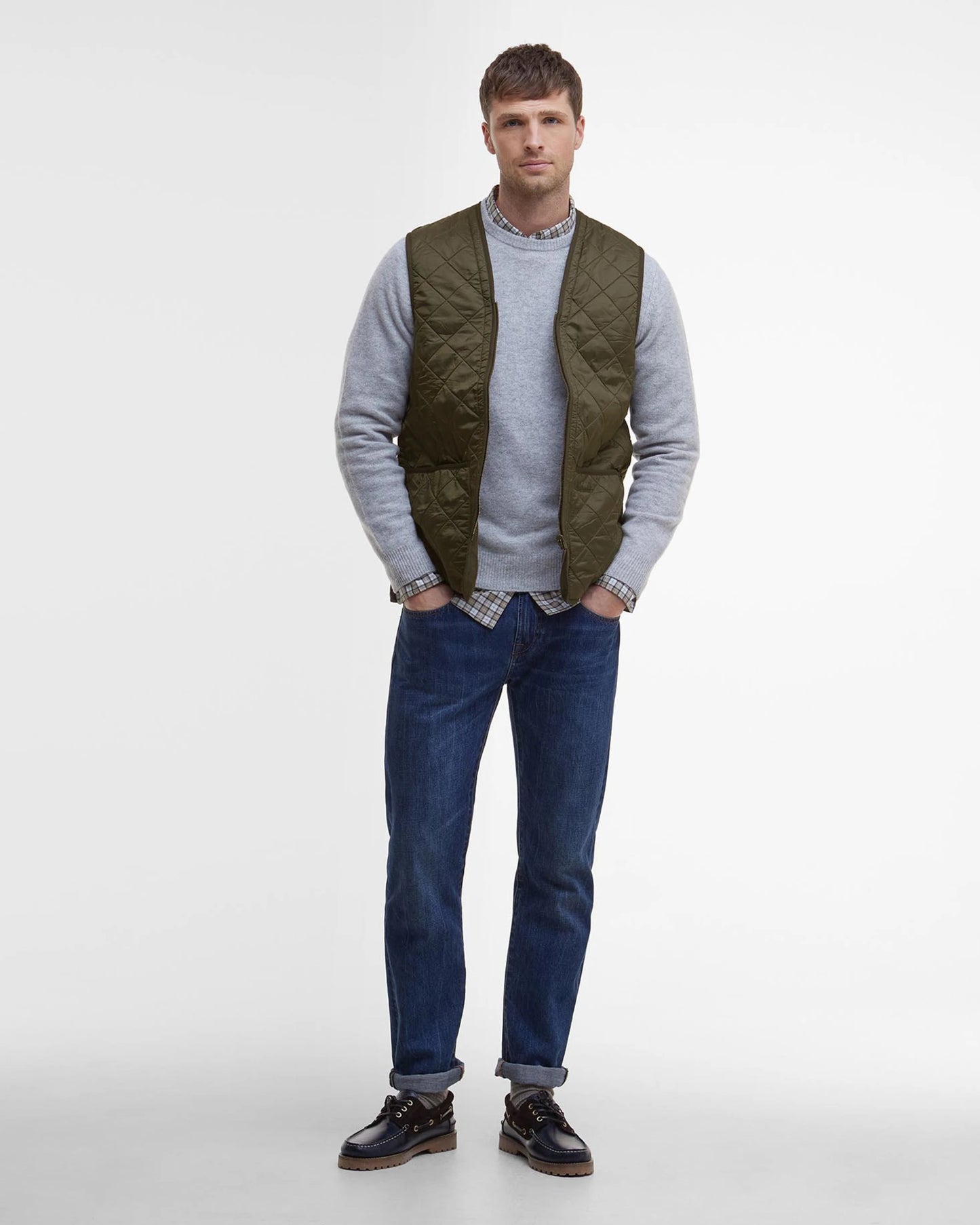 Barbour Gilet trapuntato/fodera con zip Polarquilt