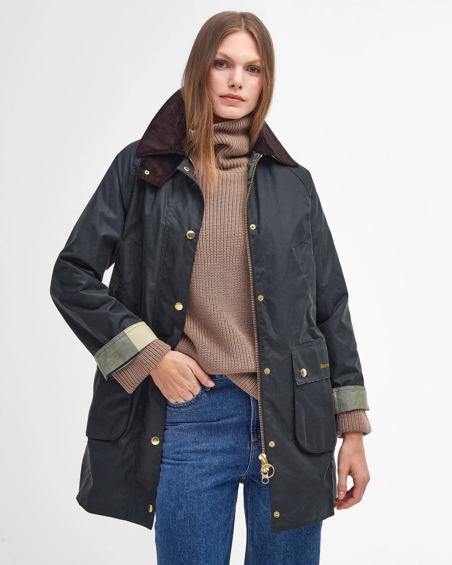 Barbour Giacca Cerata Lunga Beadnell