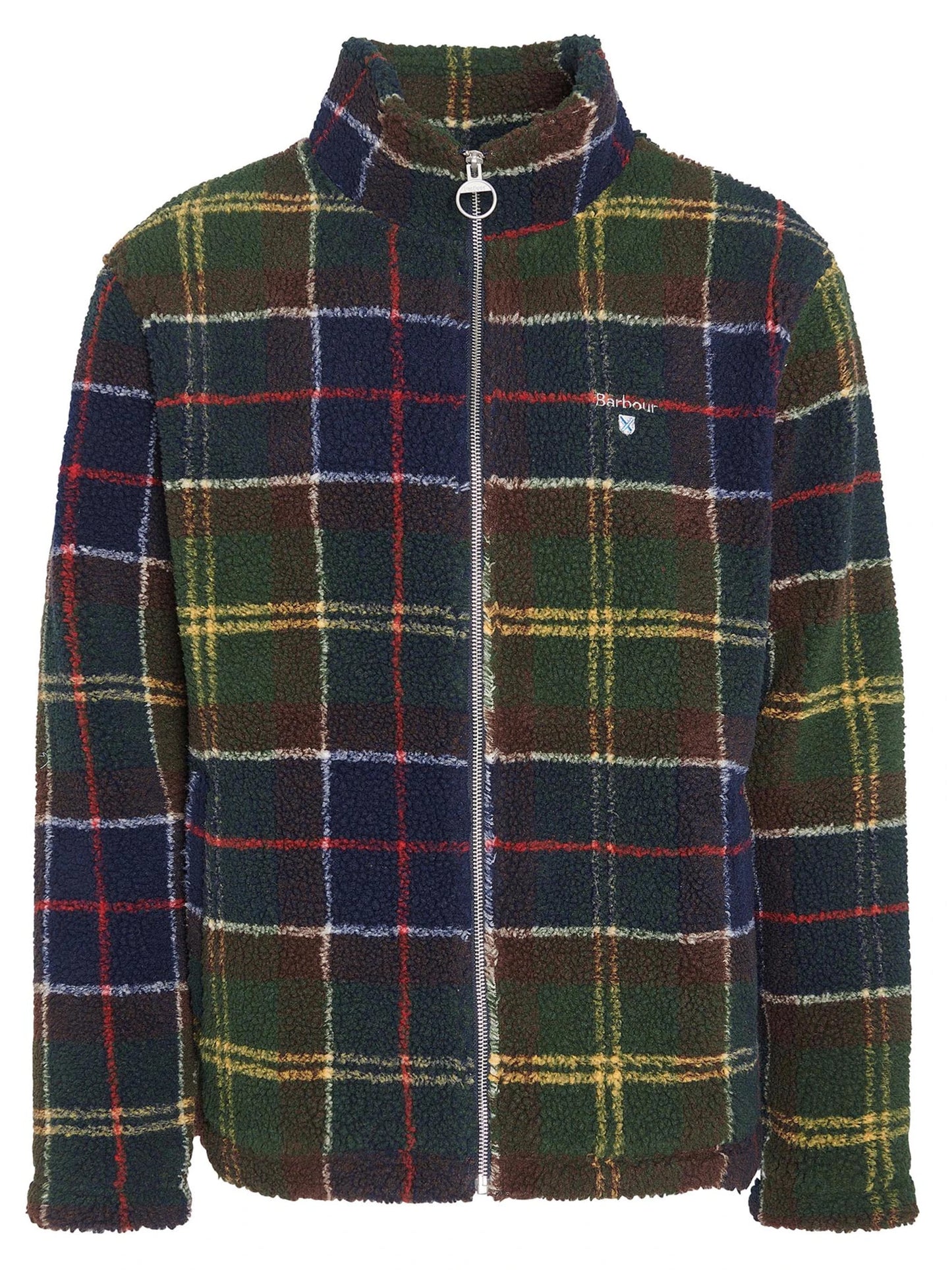 Barbour Pile Sherpa con Motivo Tartan