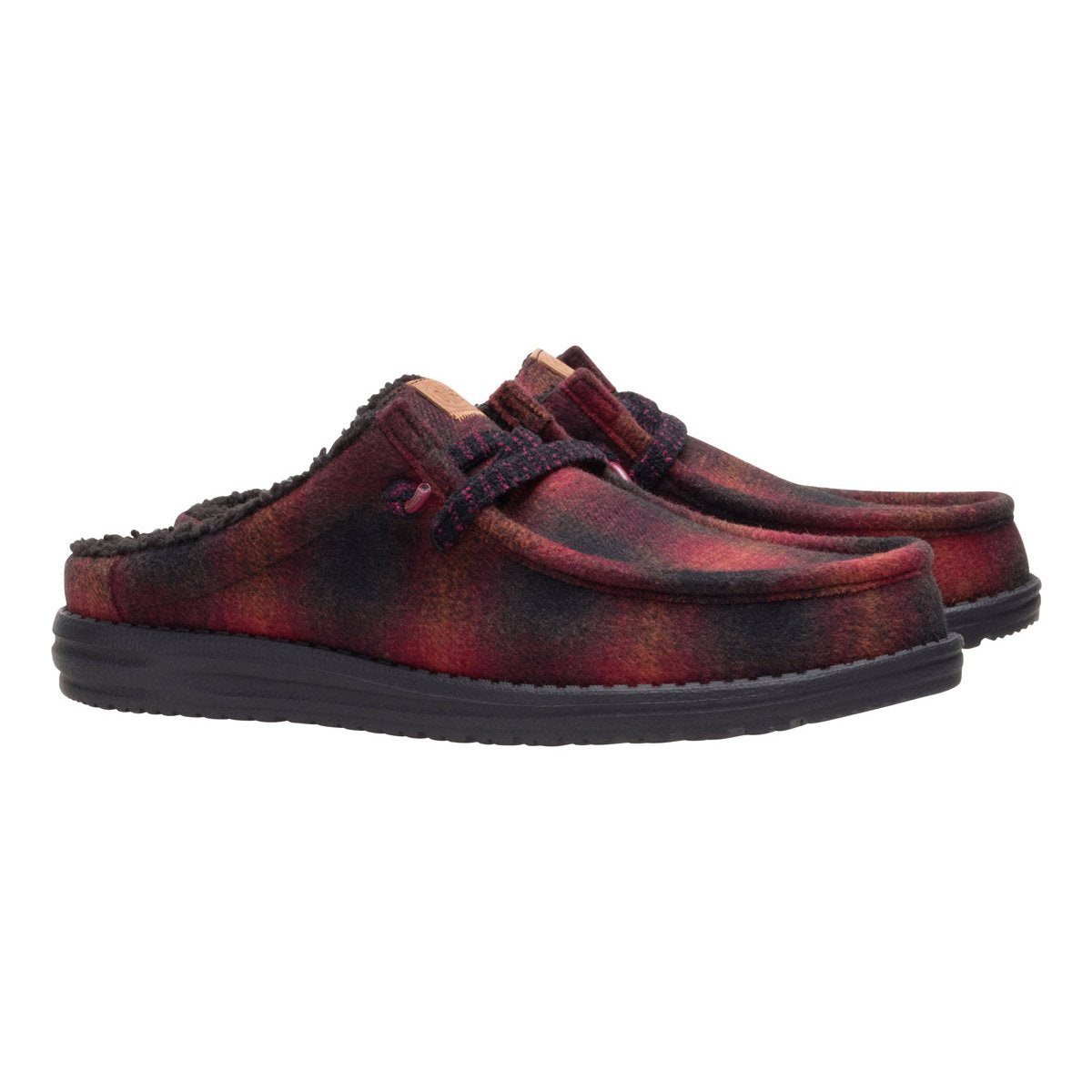 HEY DUDE Wally slip cozy plaid AI25-26