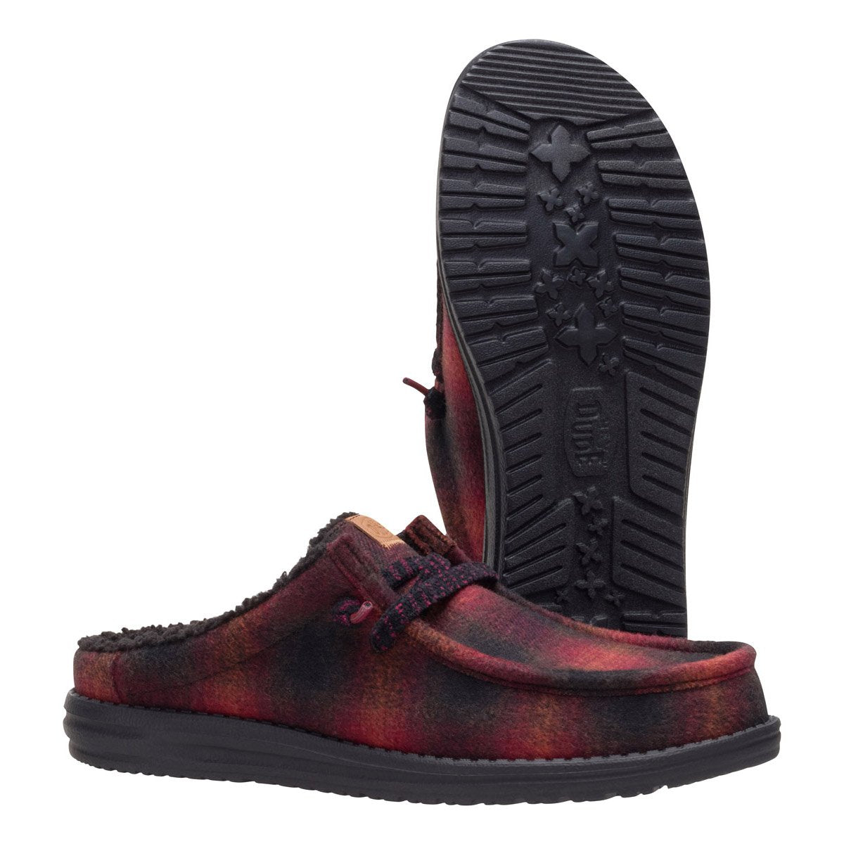 HEY DUDE Wally slip cozy plaid AI25-26