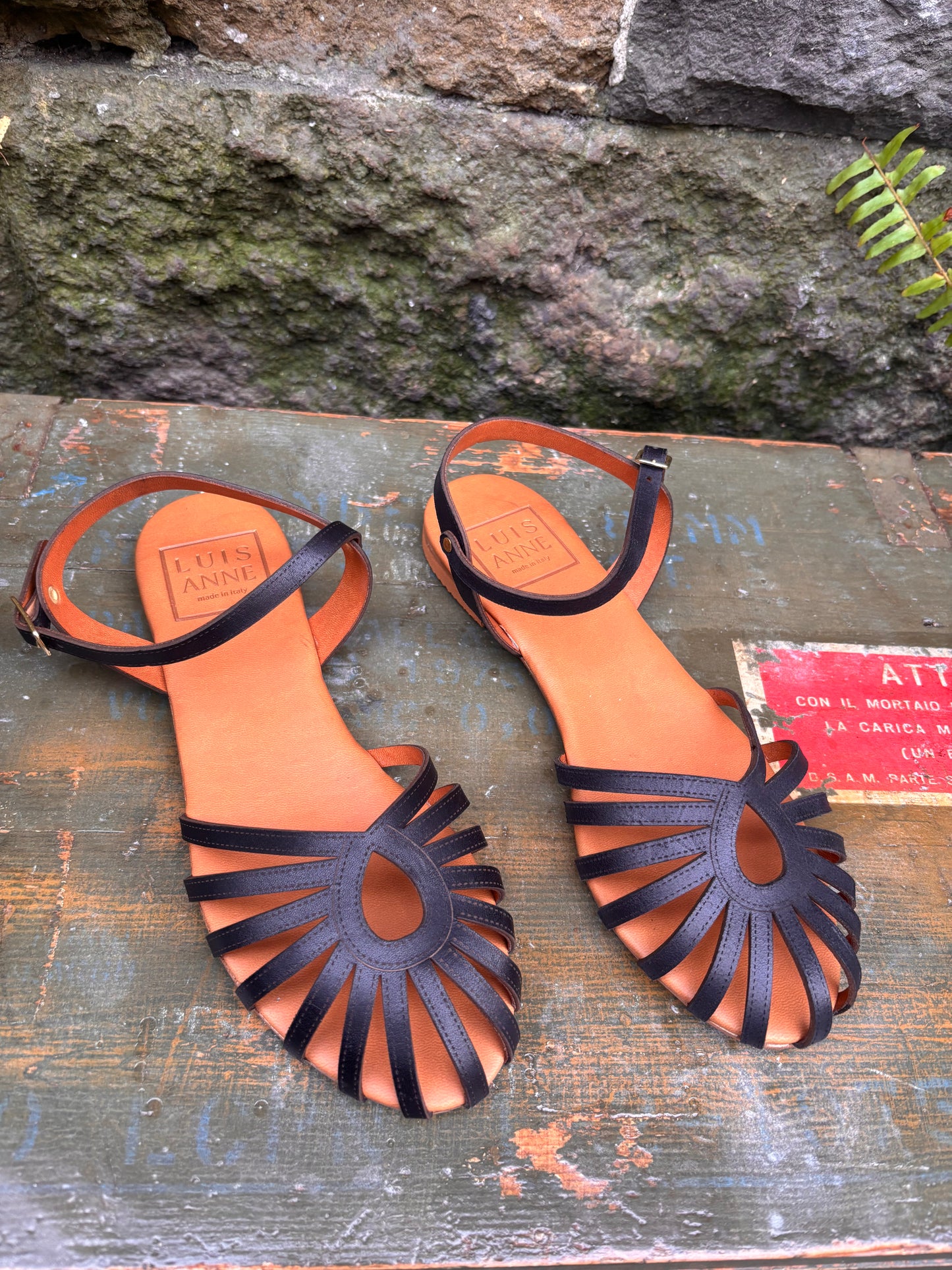 LUIS ANNE Sandalo flat/ragno