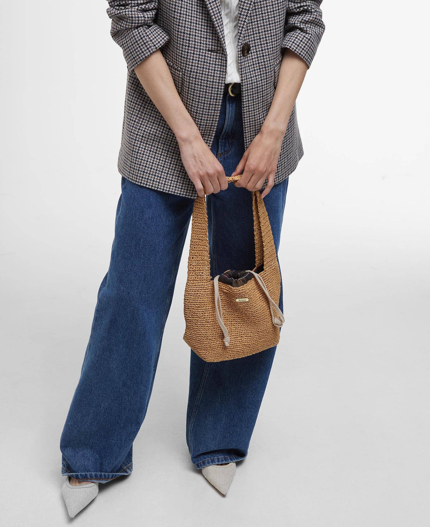 BARBOUR Borsa tote intessuta Lily