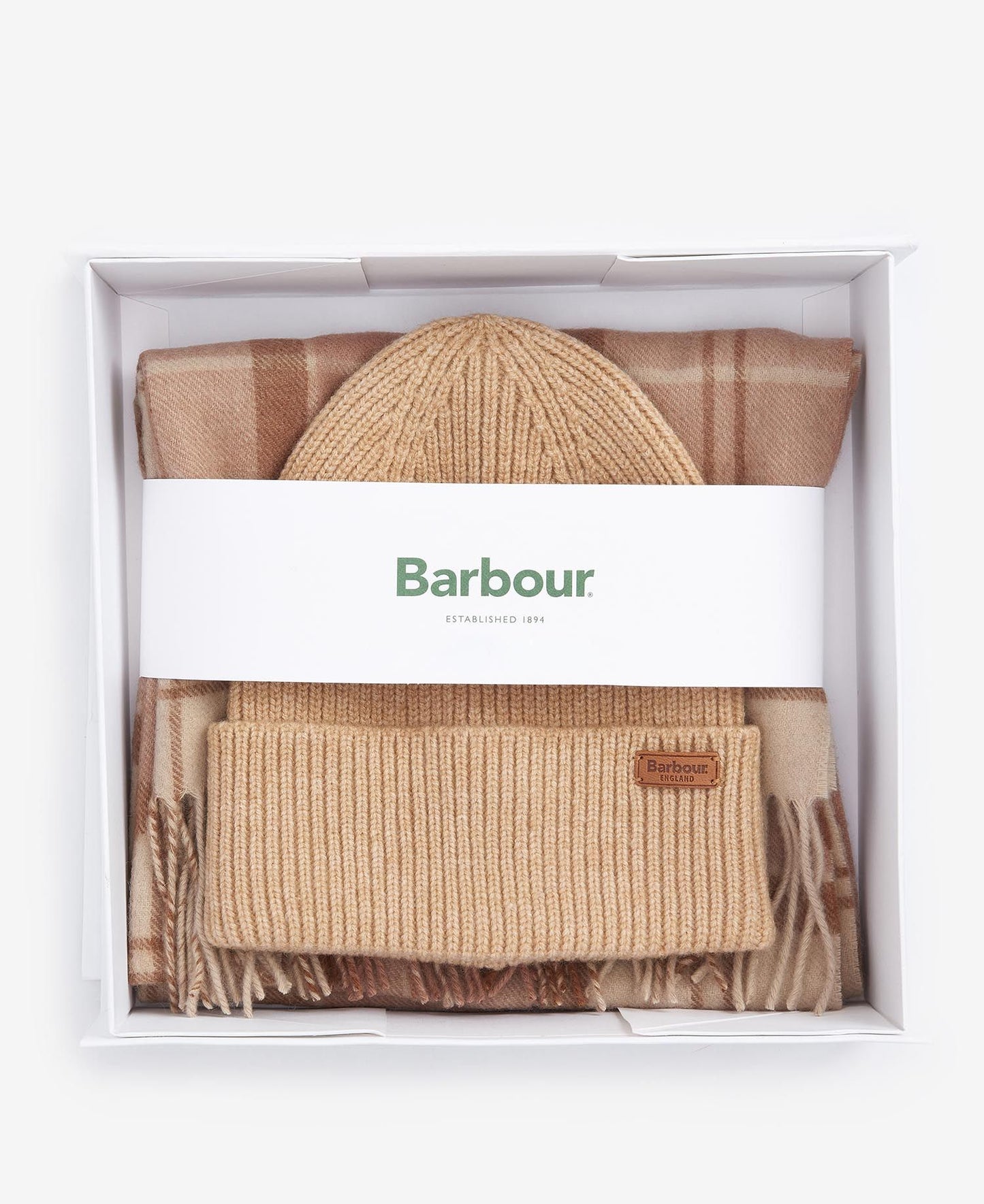 Barbour Set regalo berretto e sciarpa Aubrey