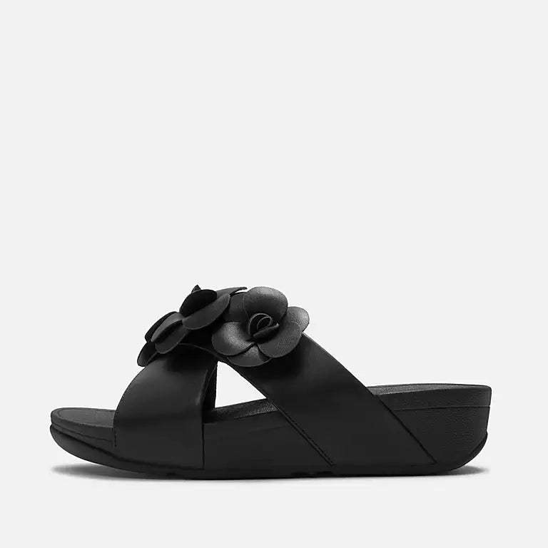 FitFlop Lulu A4M Flower Cross Slides
