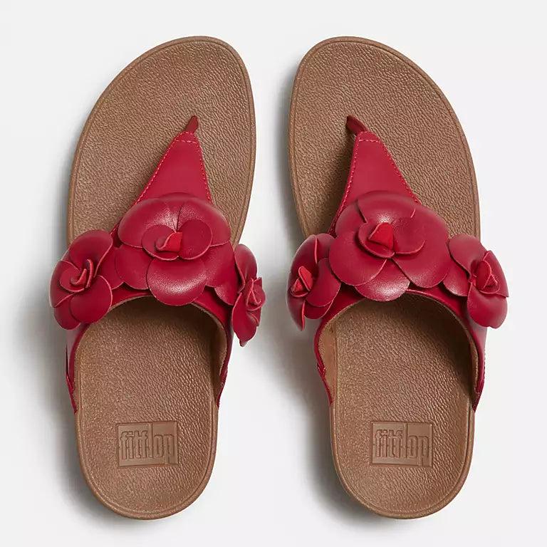 FitFlop Lulu Flower Toe-Post Sandals