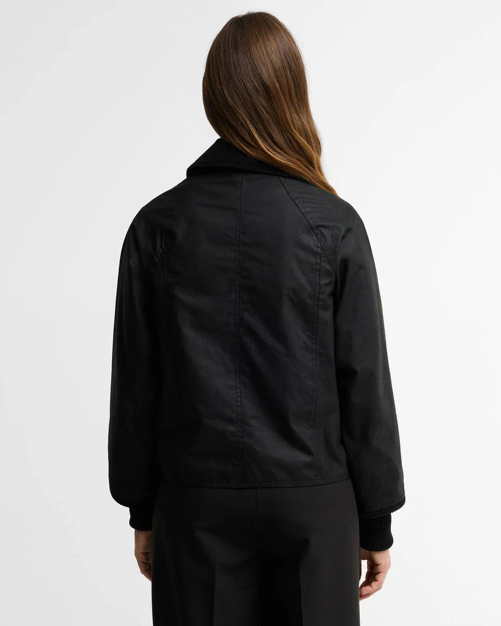 Barbour Giacca cerata Beadnell dal taglio crop