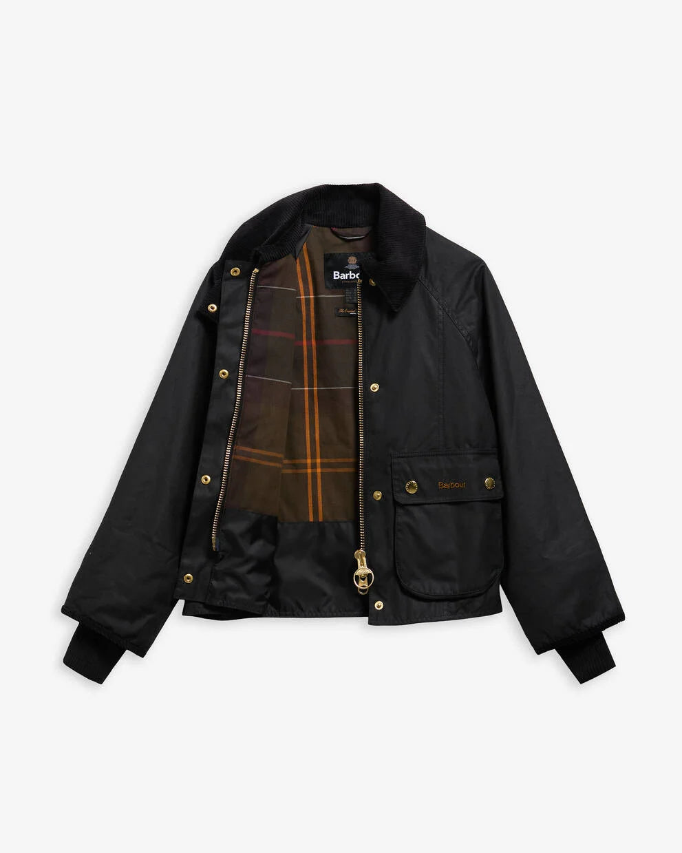 Barbour Giacca cerata Beadnell dal taglio crop