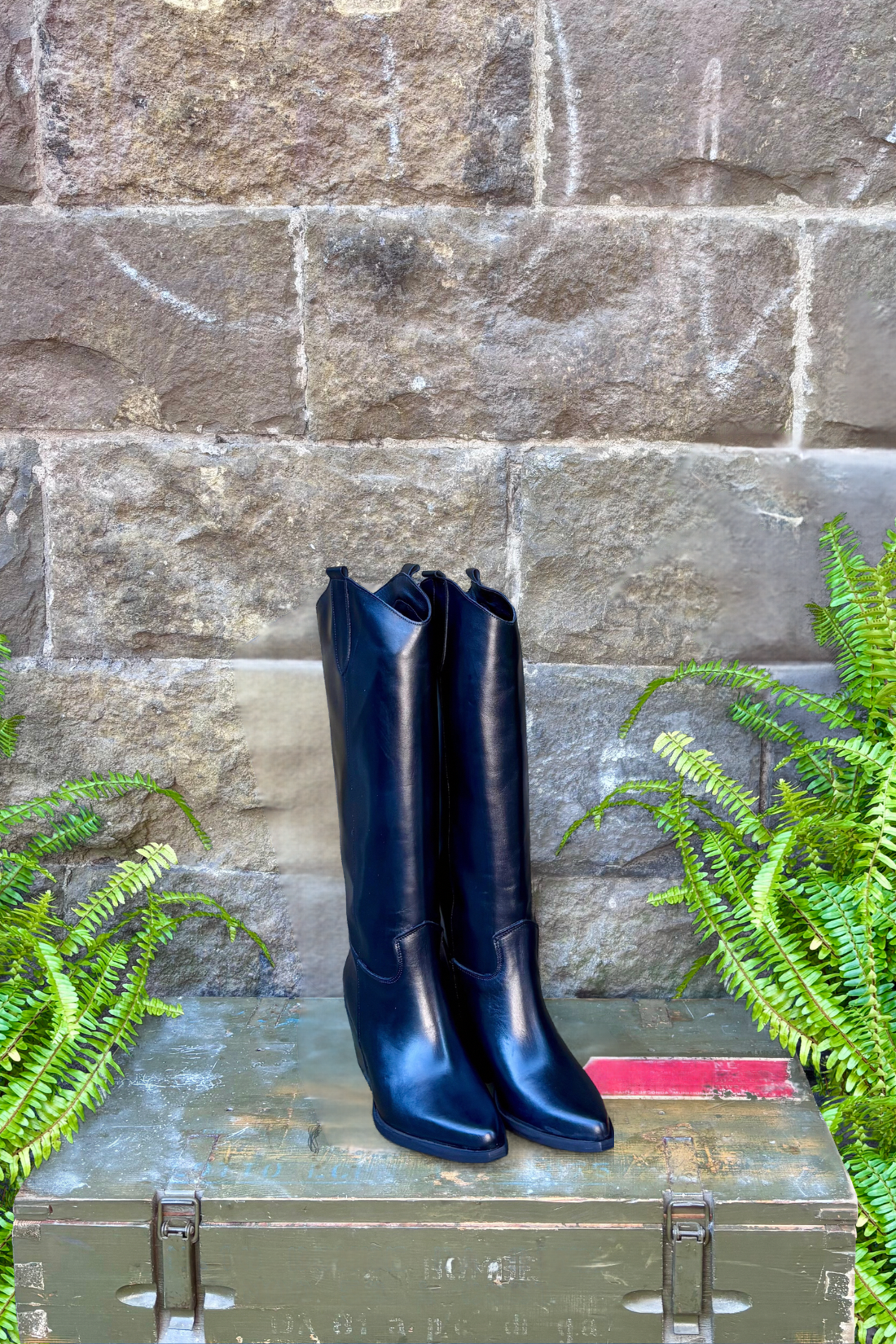 LUIS ANNE Texano alto nero ESTHER 4902