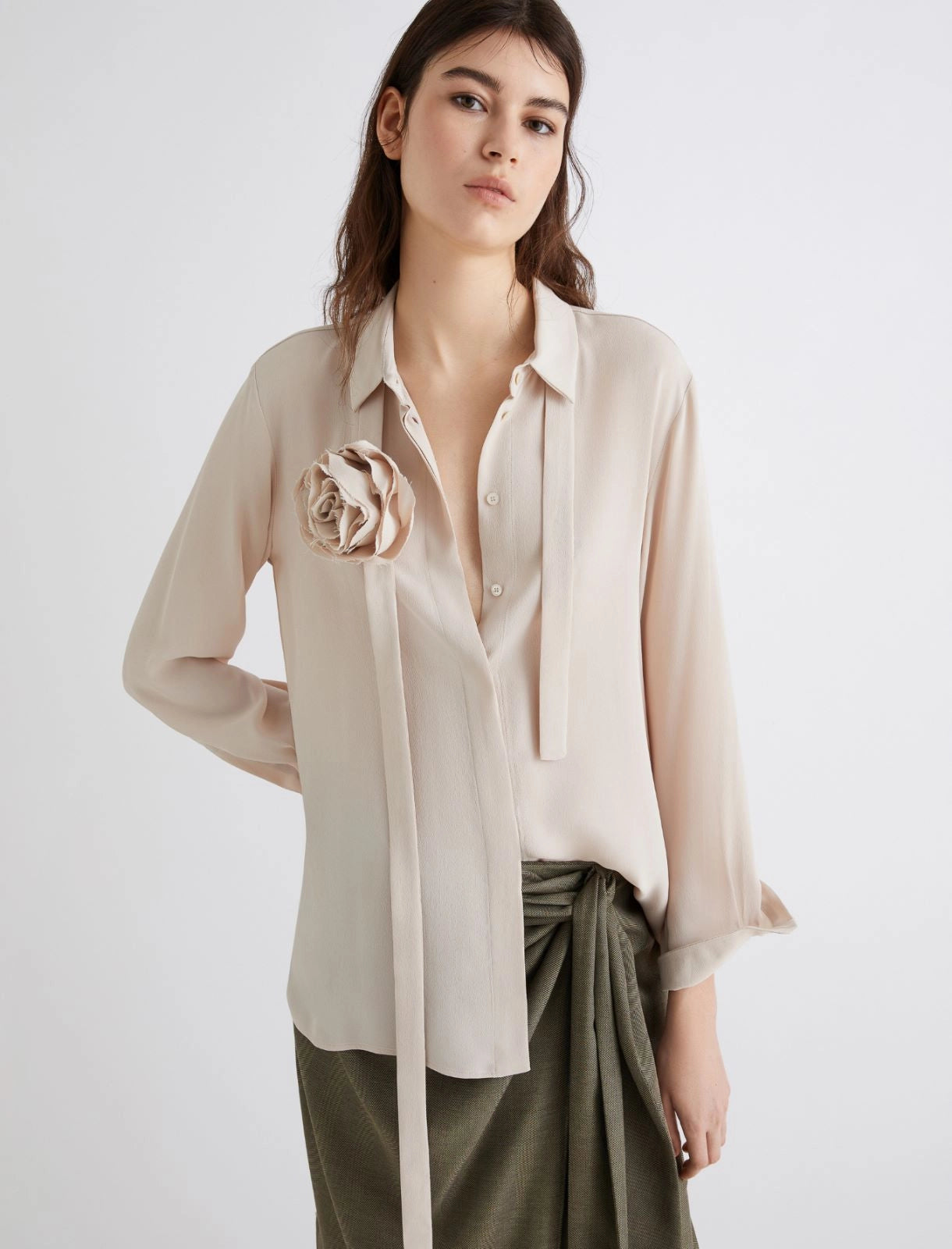 MARELLA camicia in crepe misto seta CABIRIA