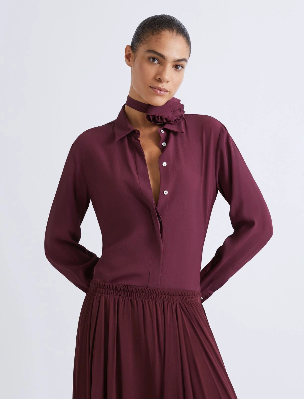 MARELLA camicia in crepe misto seta CABIRIA