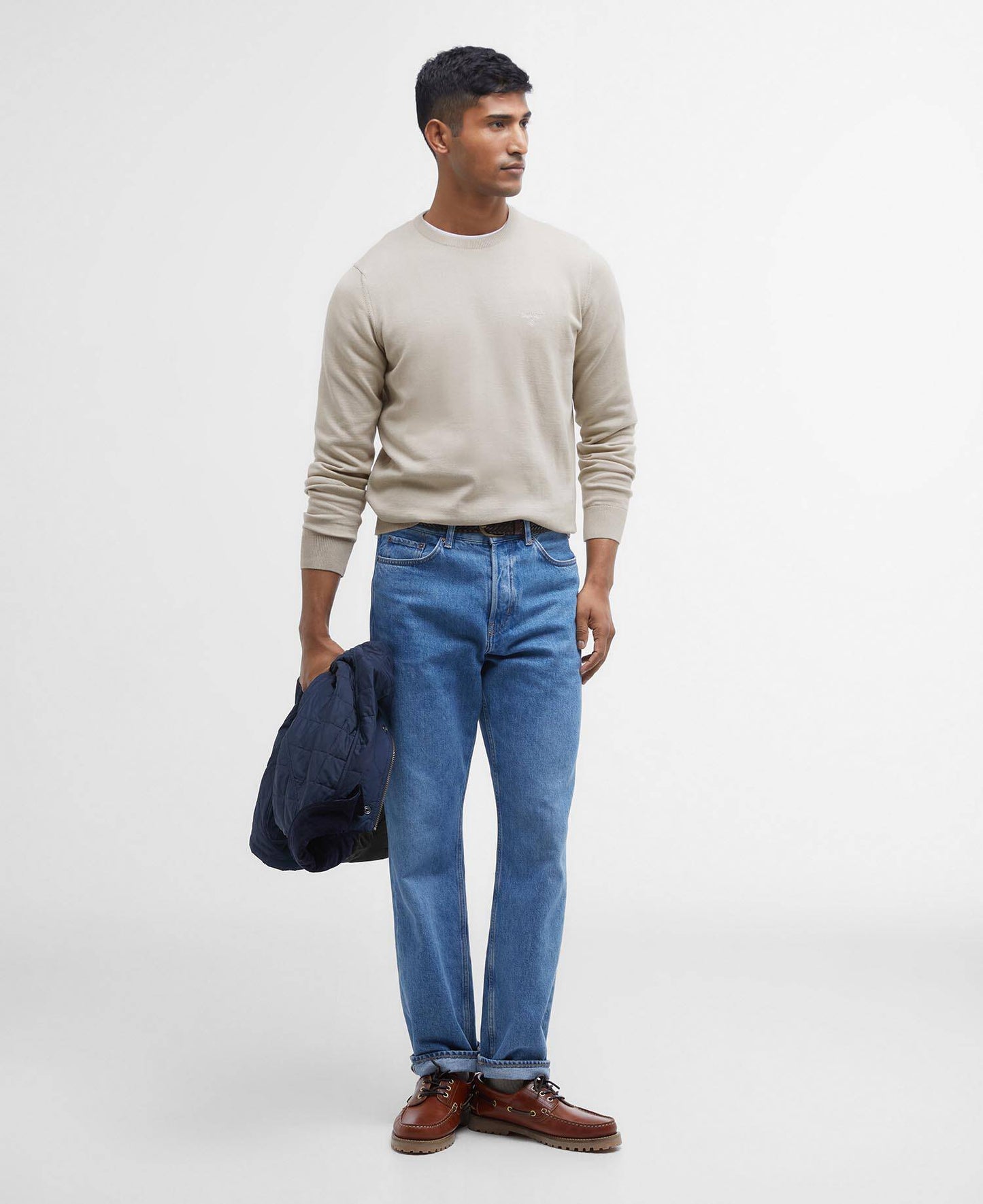 BARBOUR Maglione girocollo in cotone Pima