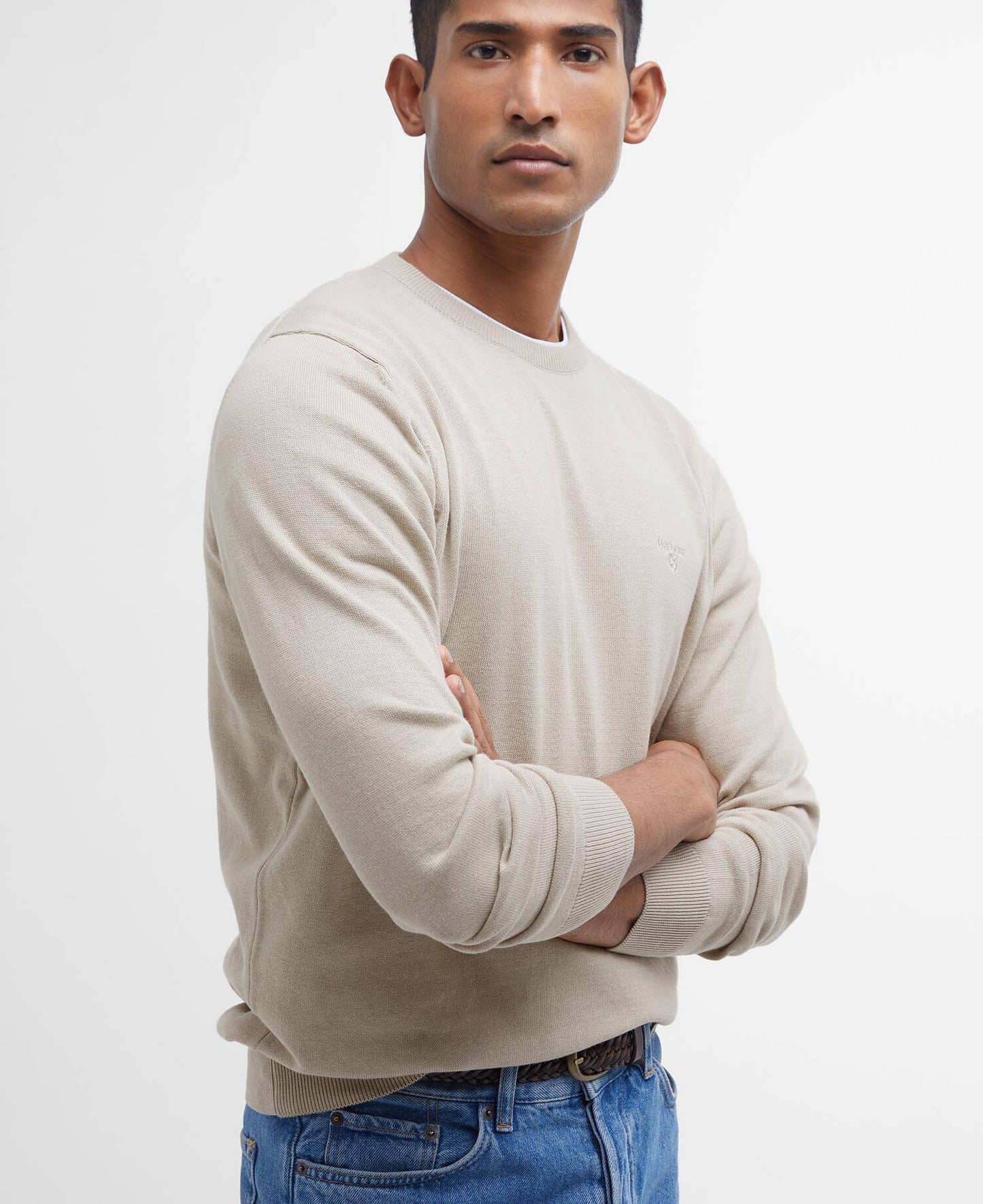 BARBOUR Maglione girocollo in cotone Pima