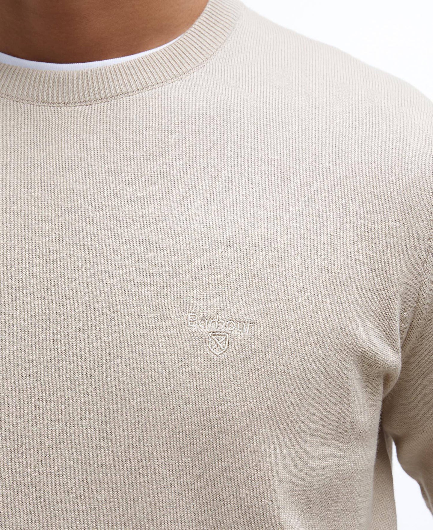 BARBOUR Maglione girocollo in cotone Pima