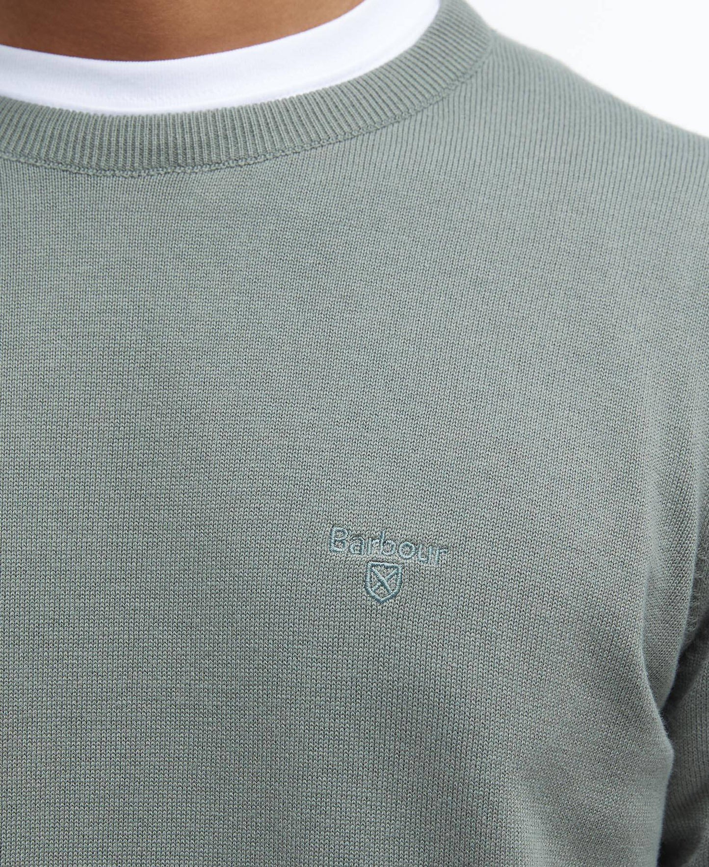 BARBOUR Maglione girocollo in cotone Pima