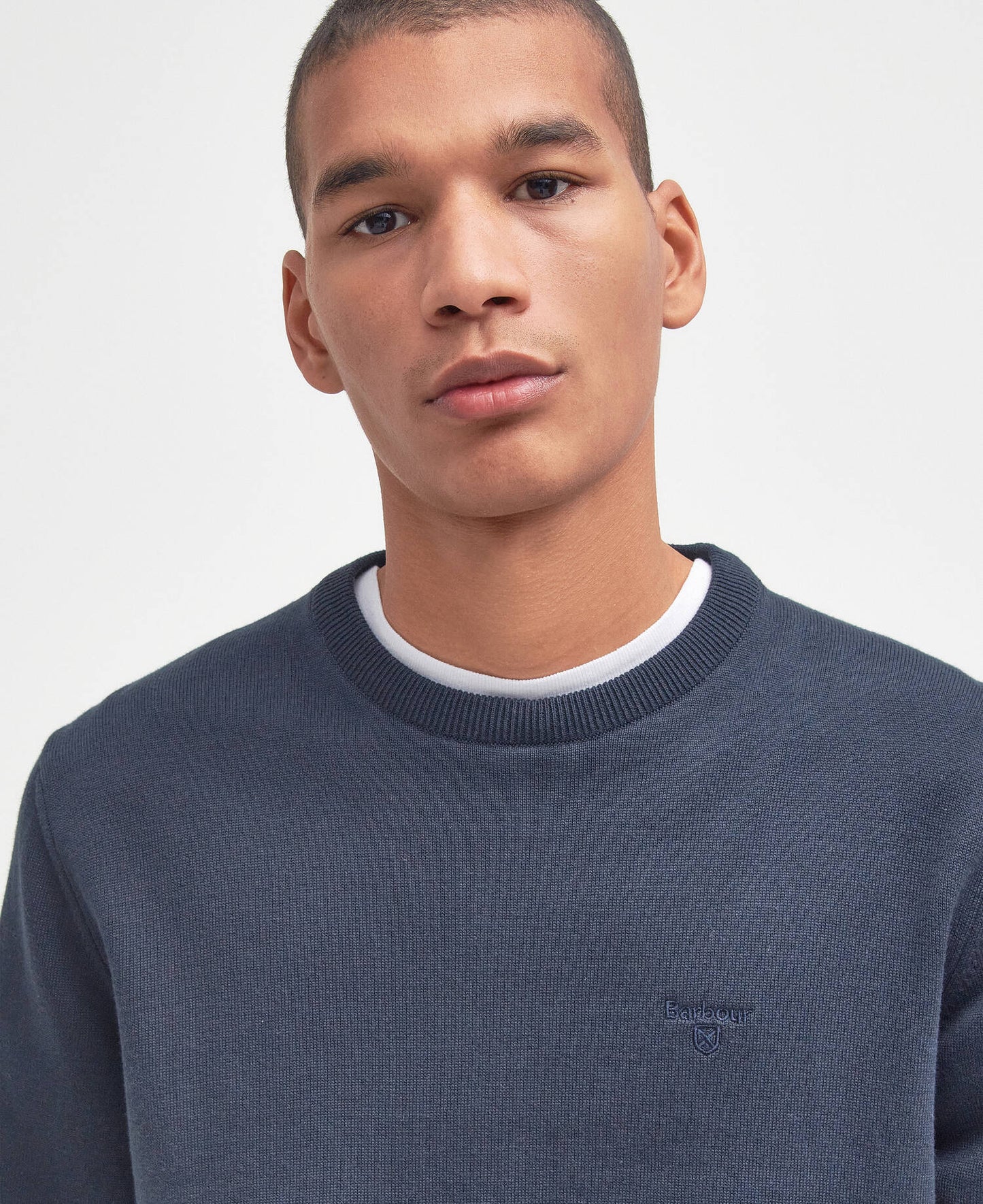 BARBOUR Maglione girocollo in cotone Pima